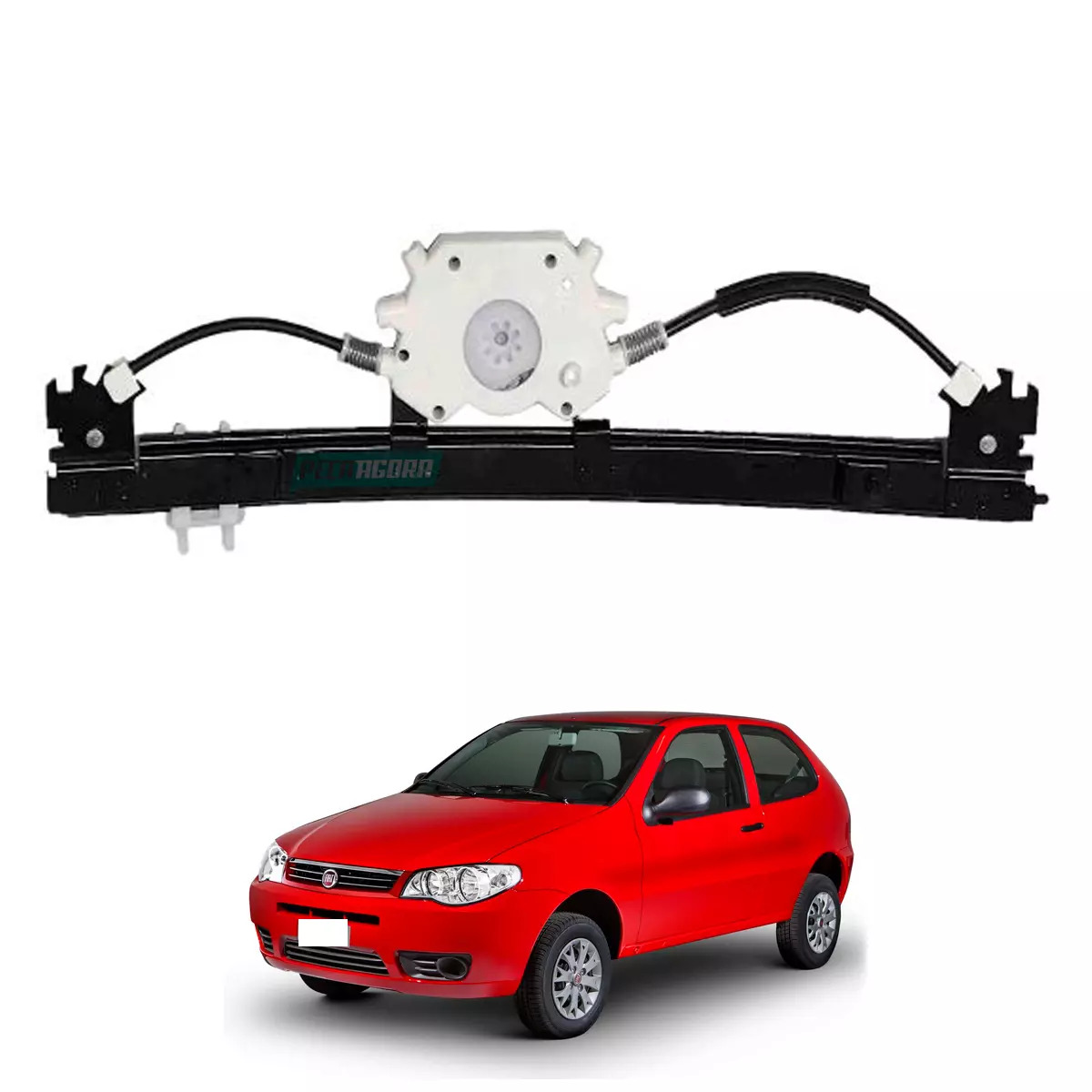 MAQUINA VIDRO ELETRICA ESQ SEM MOTOR PALIO 96 A 2017 STRADA 98 EM DIANTE 2 PORTA