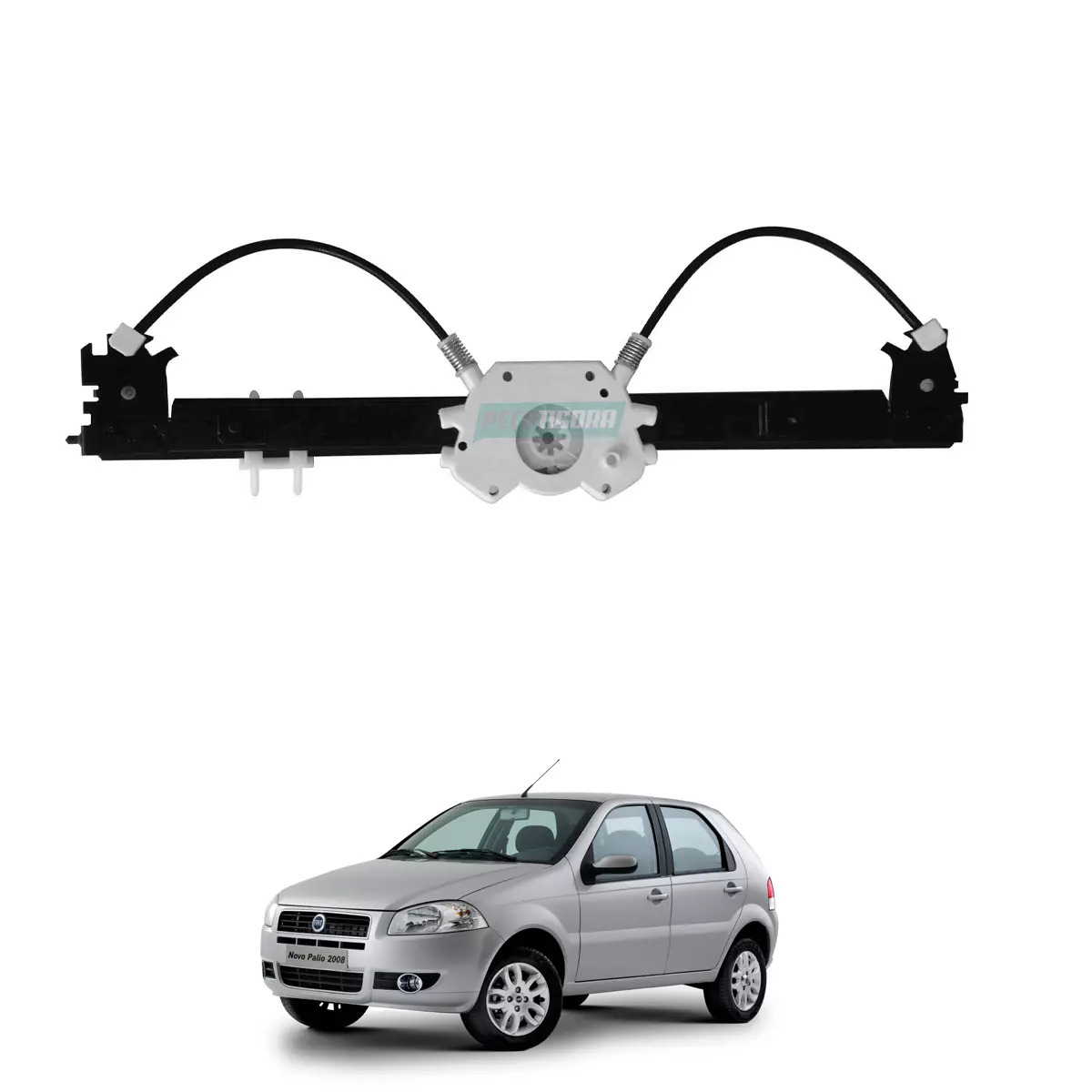 MAQUINA VIDRO ELETRICA DIANTEIRA ESQ SEM MOTOR PALIO 96 A 2017 SIENA 97 A 2016  