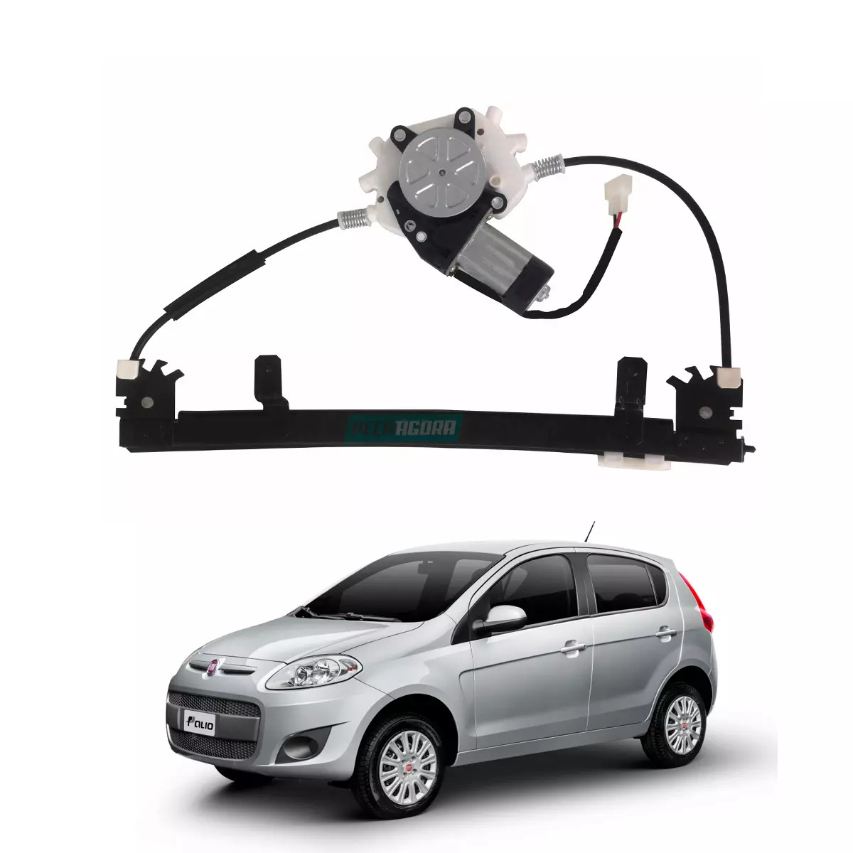 MAQUINA VIDRO ELETRICA TRASEIRA ESQ COM MOTOR GRAND SIENA 2012 EM DIANTE PALIO 2