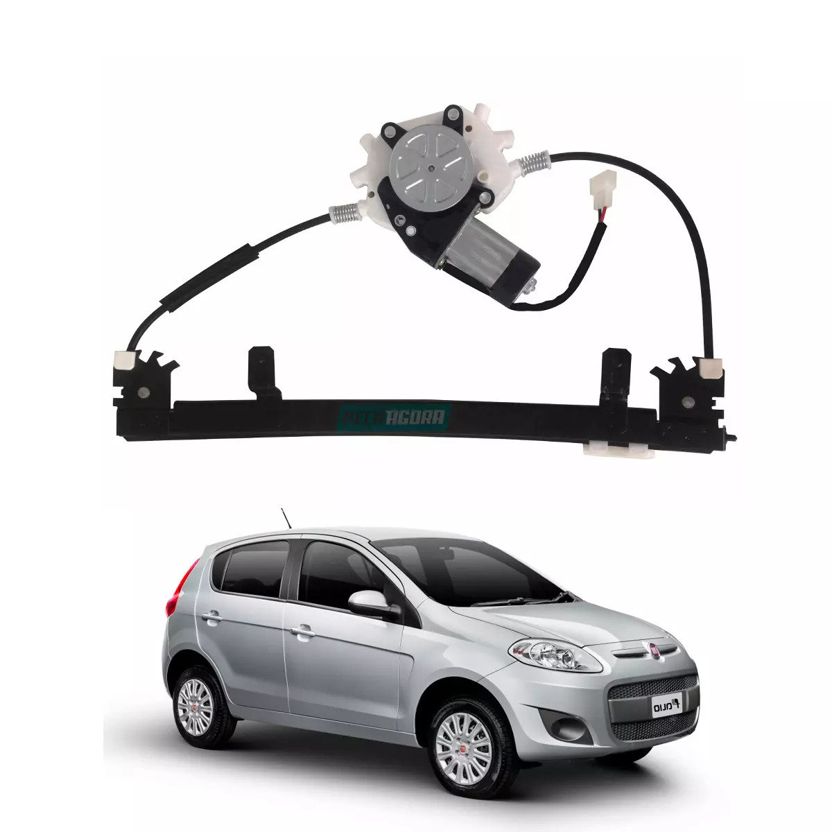 MAQUINA VIDRO ELETRICA TRASEIRA DIR COM MOTOR GRAND SIENA 2012 EM DIANTE PALIO 2