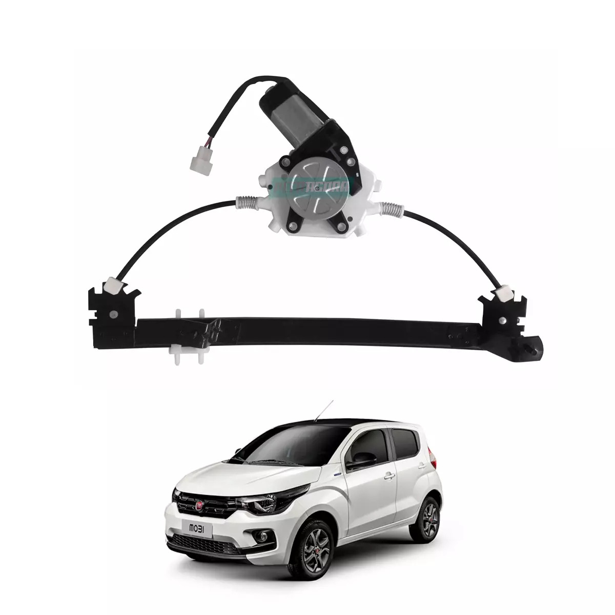 MAQUINA DE VIDRO ELETRICA TRASEIRA ESQ COM MOTOR MOBI 16 EM DIANTE STRADA 2021 E