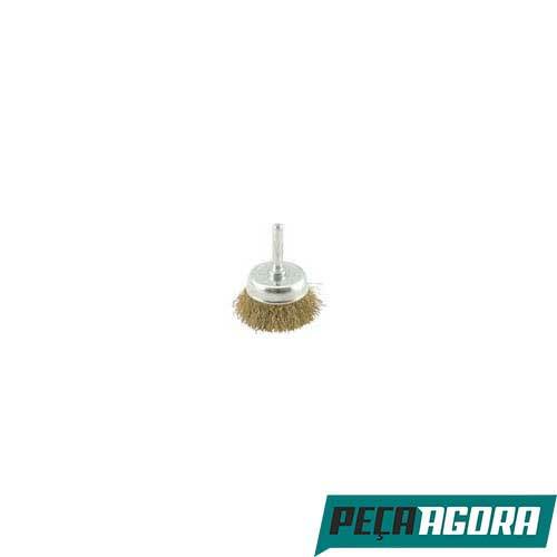 ESCOVA DE ACO DISMA TIPO COPO 2'' COM HASTE (13610CC)