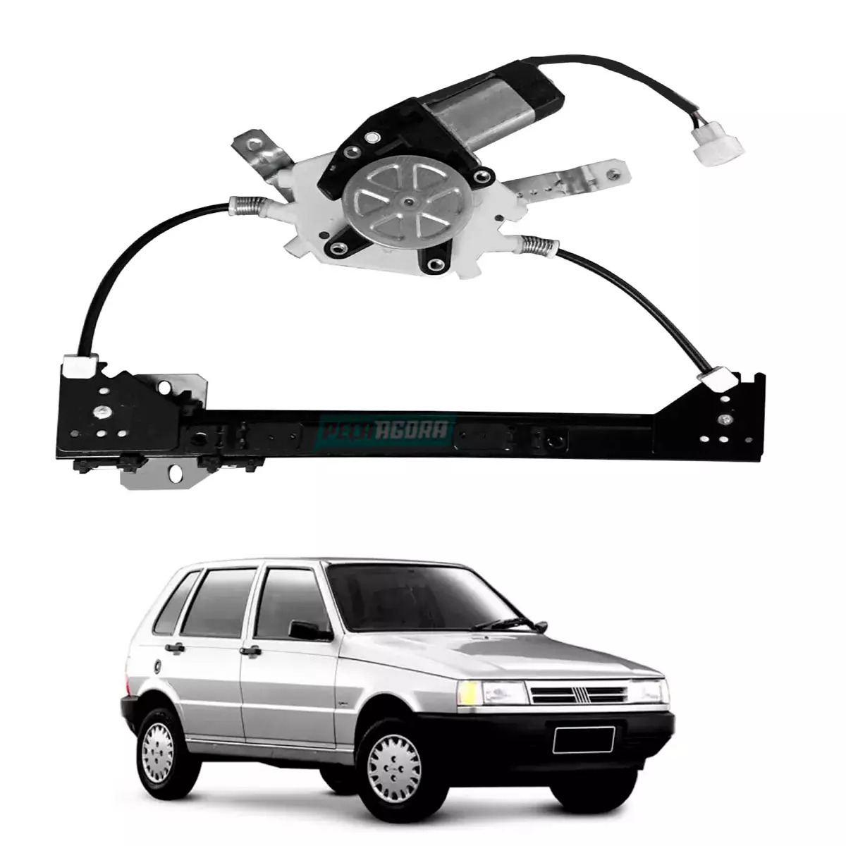 MAQUINA VIDRO ELETRICA TRASEIRA DIR COM MOTOR UNO 84 A 2010 ELBA 85 A 96 PREMIO 