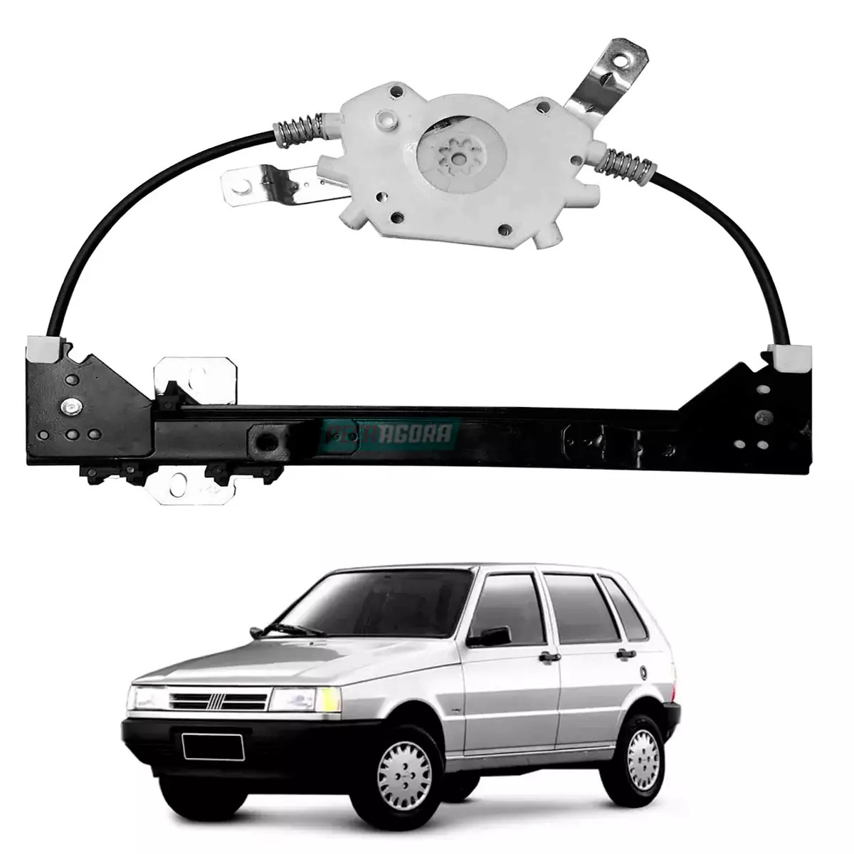 MAQUINA VIDRO ELETRICA TRASEIRA ESQ SEM MOTOR UNO 84 A 2010 ELBA 85 A 96 PREMIO 