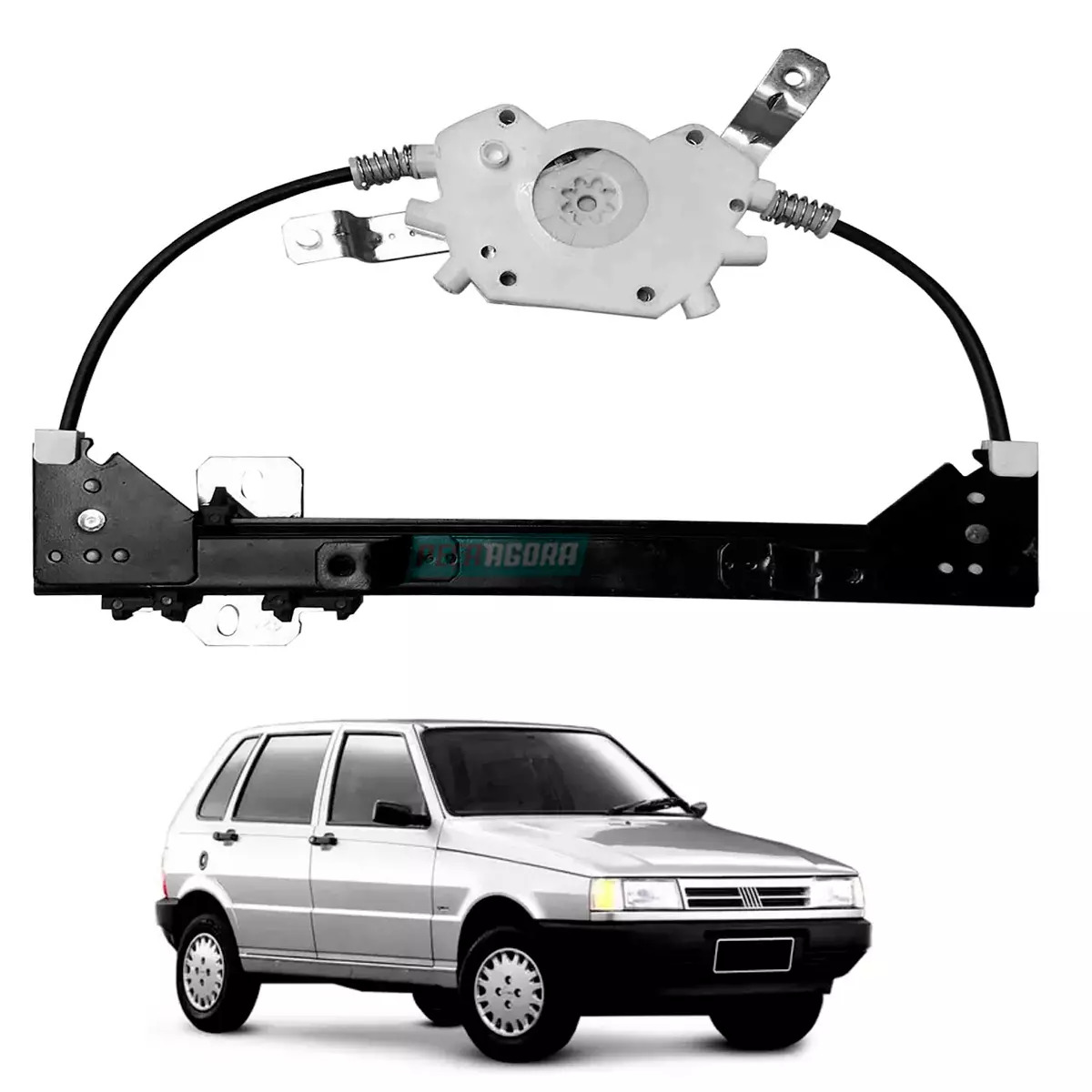 MAQUINA VIDRO MECÂNICA FIAT UNO DIANT LE C PLACA ARRASTADORA (50003667)