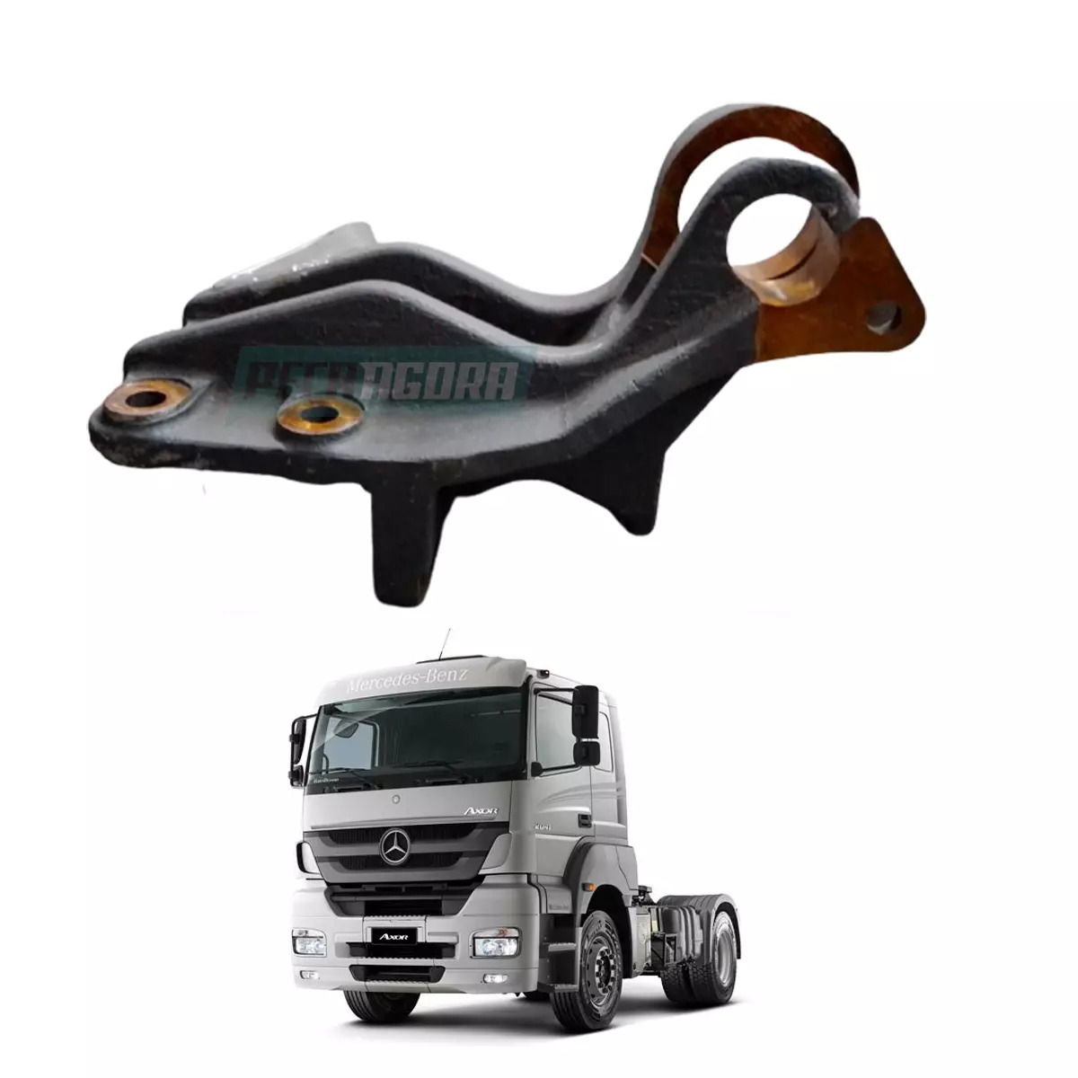 SUPORTE DA CABINE LE ESQUERDO MB AXOR MERCEDES BENZ (9408914820 - MIG5012)