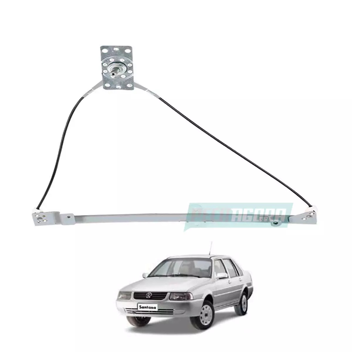 MAQUINA VIDRO MANUAL DIANTEIRA ESQ SANTANA ROYALE VERSAILLES SANTANA QUANTUM  (Z