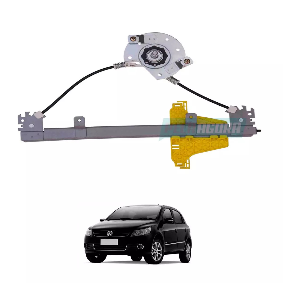 MAQUINA VIDRO MANUAL TRASEIRA ESQ GOL G5 G6 G7 VOYAGE G5 G6 G7  (5U4839401A-R439