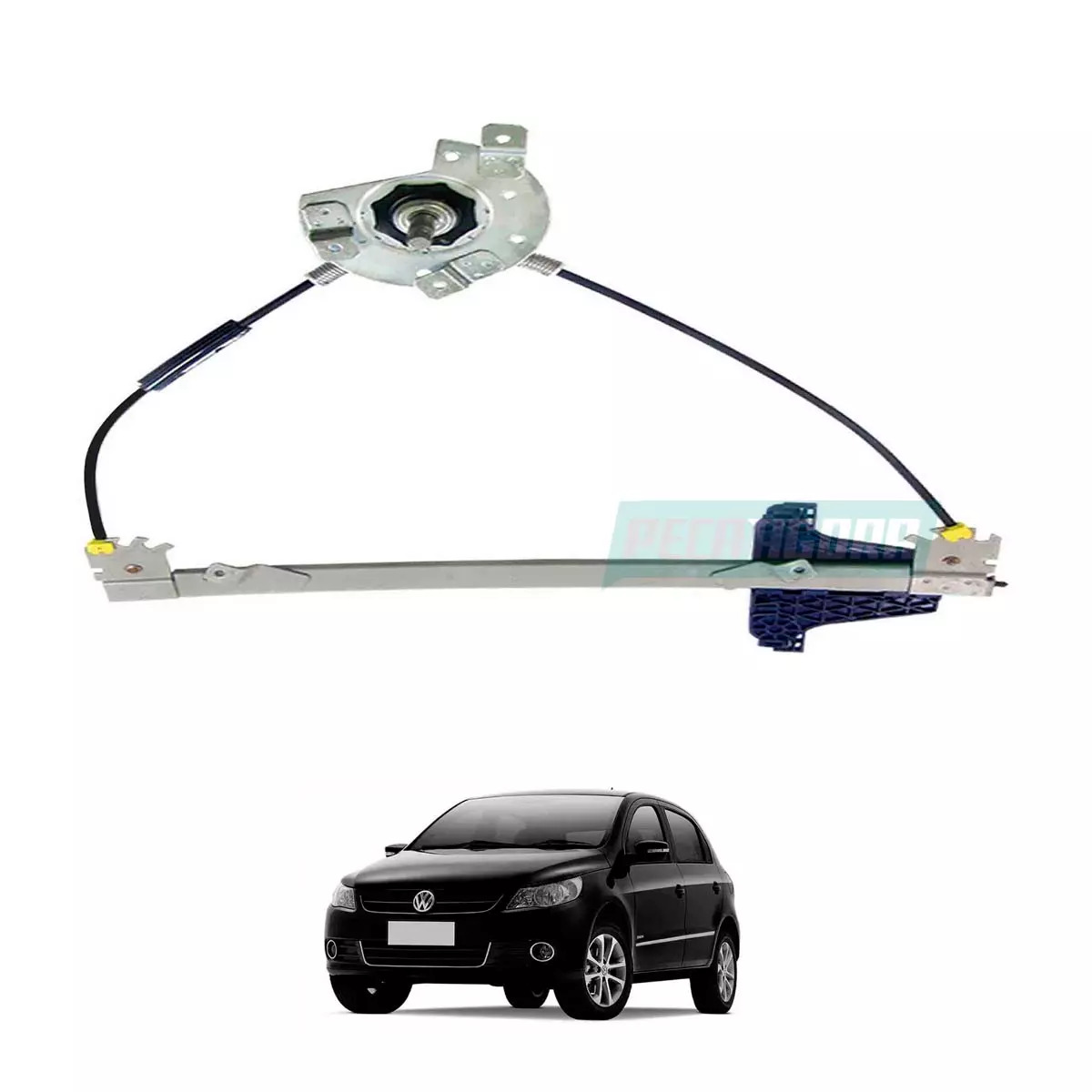 MAQUINA VIDRO MANUAL ESQ GOL G5 G6 G7 SAVEIRO G5 G6 G7 (5U3837401-R4394E)