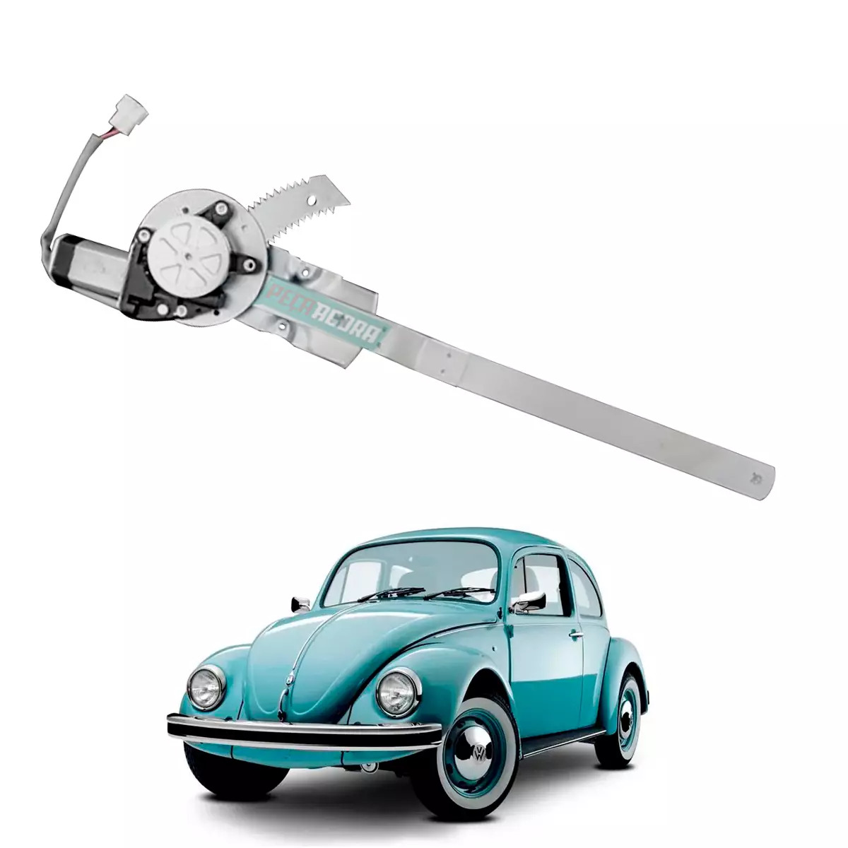 MAQUINA VIDRO ELETRICA ESQ COM MOTOR FUSCA SEDAN 71 A 96 12V (1138375011-R4120E)
