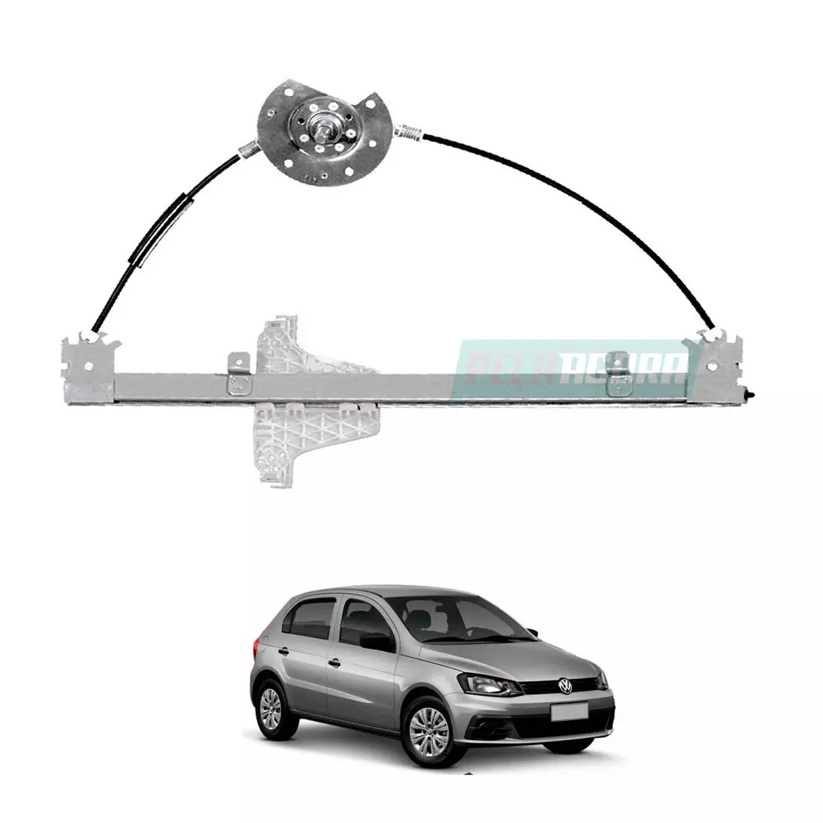 MAQUINA VIDRO MANUAL ESQ FOX 2009 EM DIANTE 2 PORTAS (5Z3837501G-R4399E)