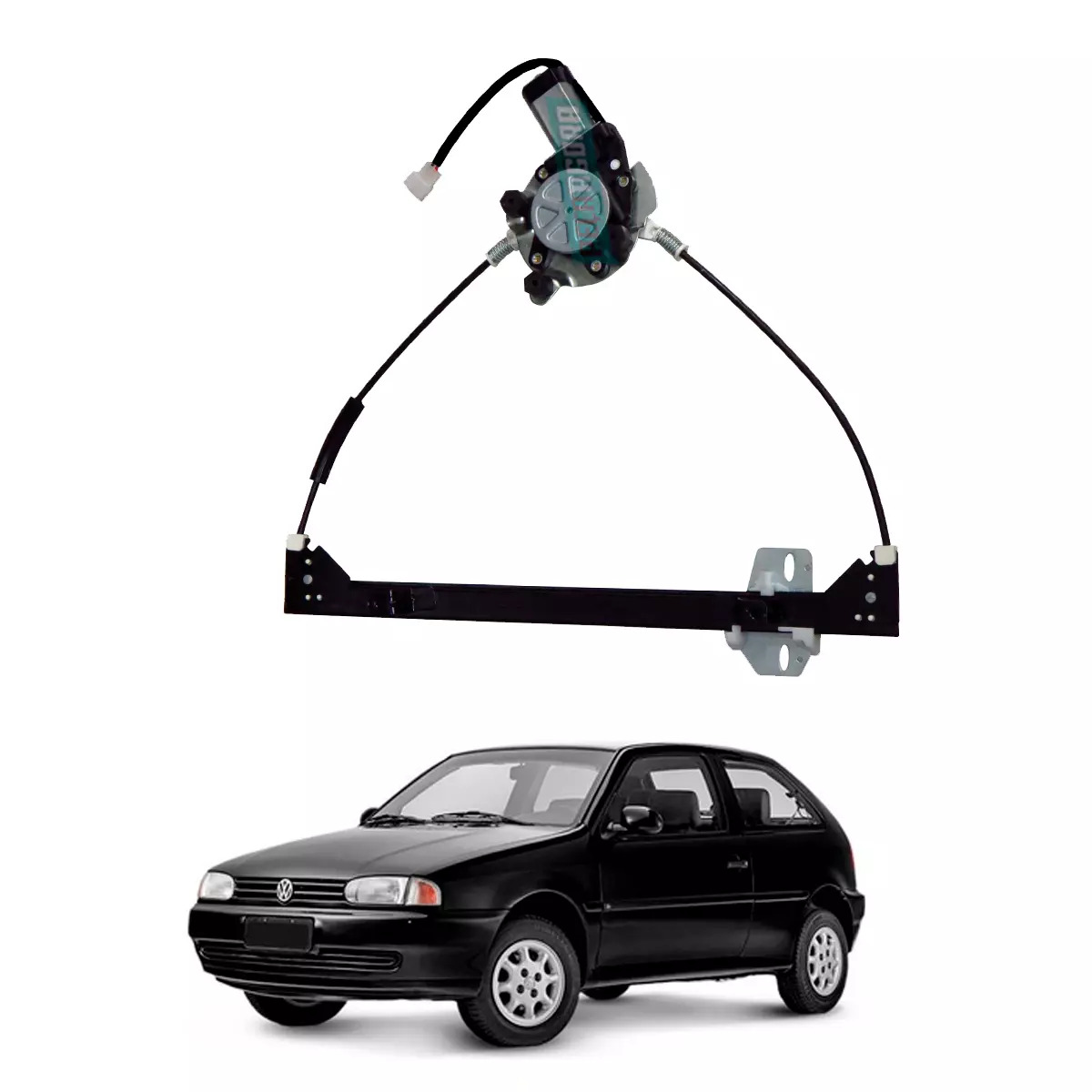 MAQUINA VIDRO ELETRICA ESQ COM MOTOR GOL SPECIAL G3 G4 (5XO837501A-R4129E)