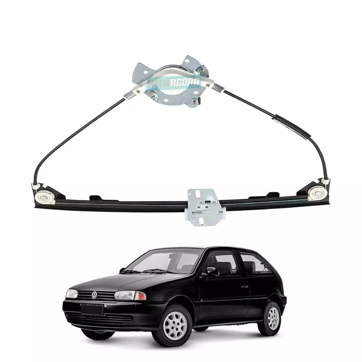 MAQUINA VIDRO ELETRICA ESQ SEM MOTOR GOL SPECIAL G3 G4 (5XO837501A-R4129E-SM)