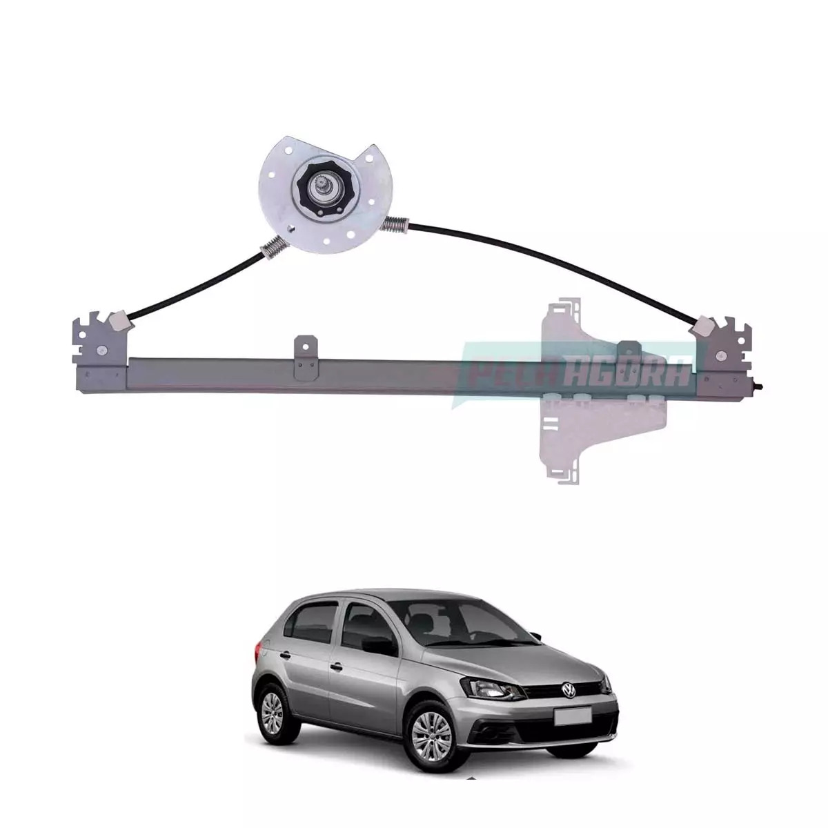 MAQUINA VIDRO MANUAL TRASEIRA ESQ FOX 2009 EM DIANTE (5Z4839401D-R4401E)