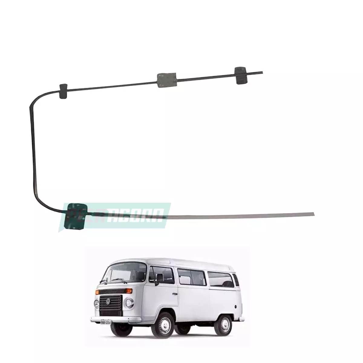 MAQUINA VIDRO MANUAL DIR  KOMBI MEXICANA CABO ANTI RUIDO  (211837502-R4165D)