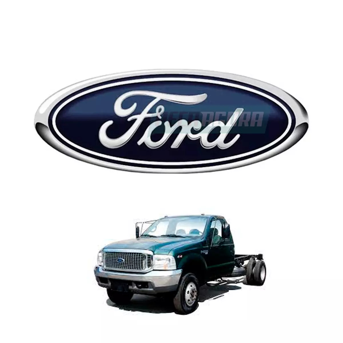 EMBLEMA GRADE RADIADOR FORD F4000 A PARTIR 2007  (5C3Z8213AB)