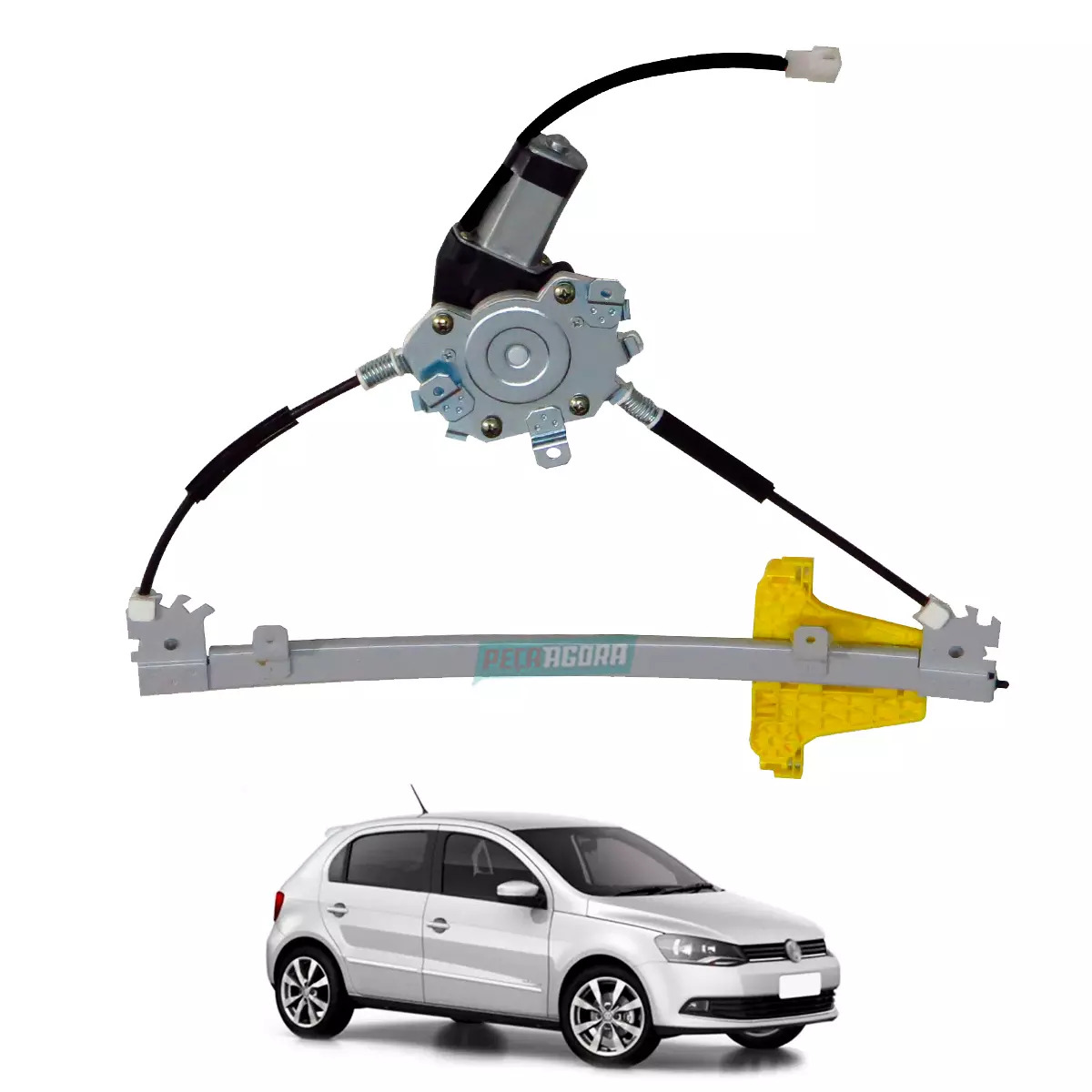 MAQUINA VIDRO ELETRICA TRASEIRA DIR COM MOTOR VOYAGE GOL G5 G6 G7 4 PORTAS (5U48