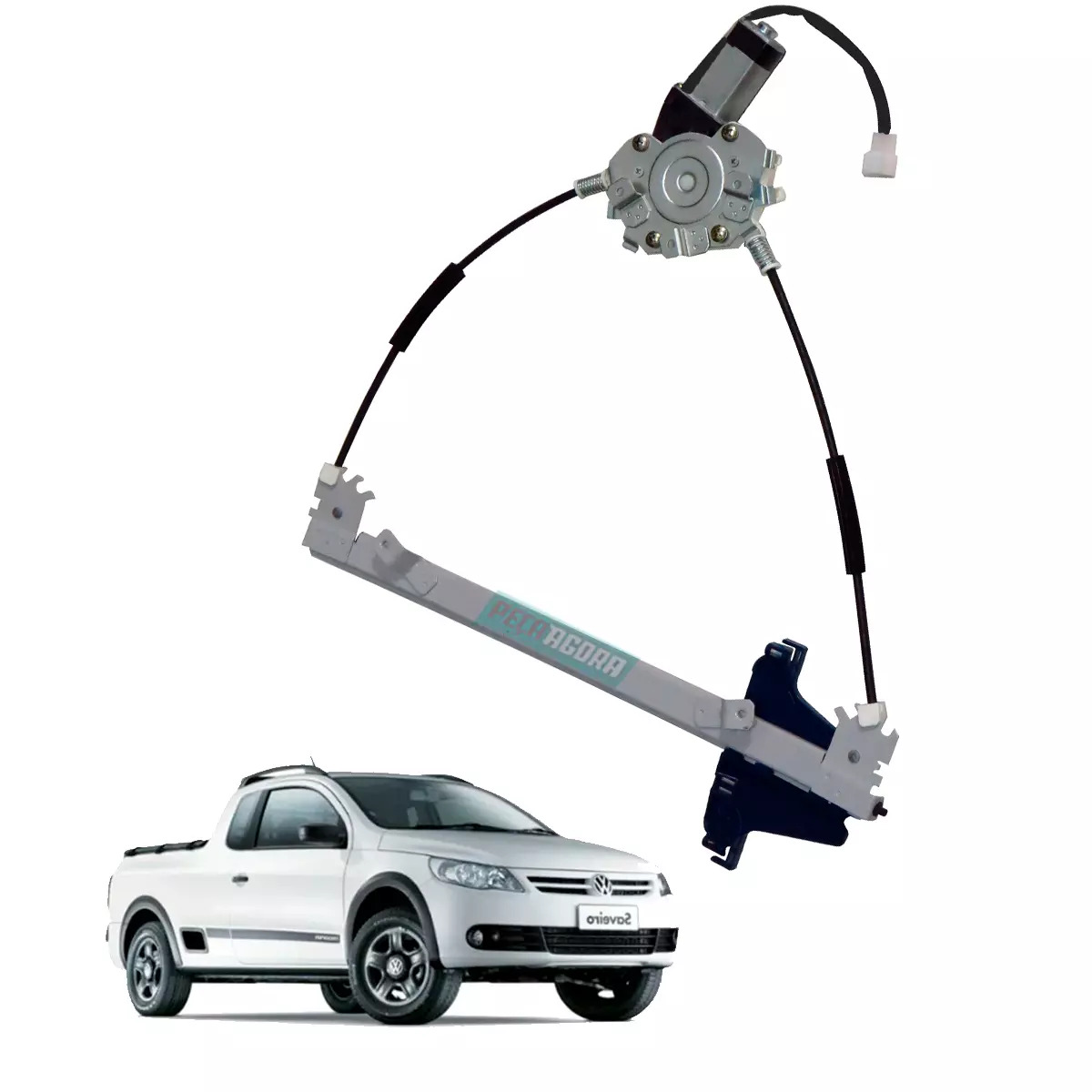 MAQUINA VIDRO ELETRICO DIR COM MOTOR SAVEIRO GOL G5 G6 G7 (5U3837400-R4135D)