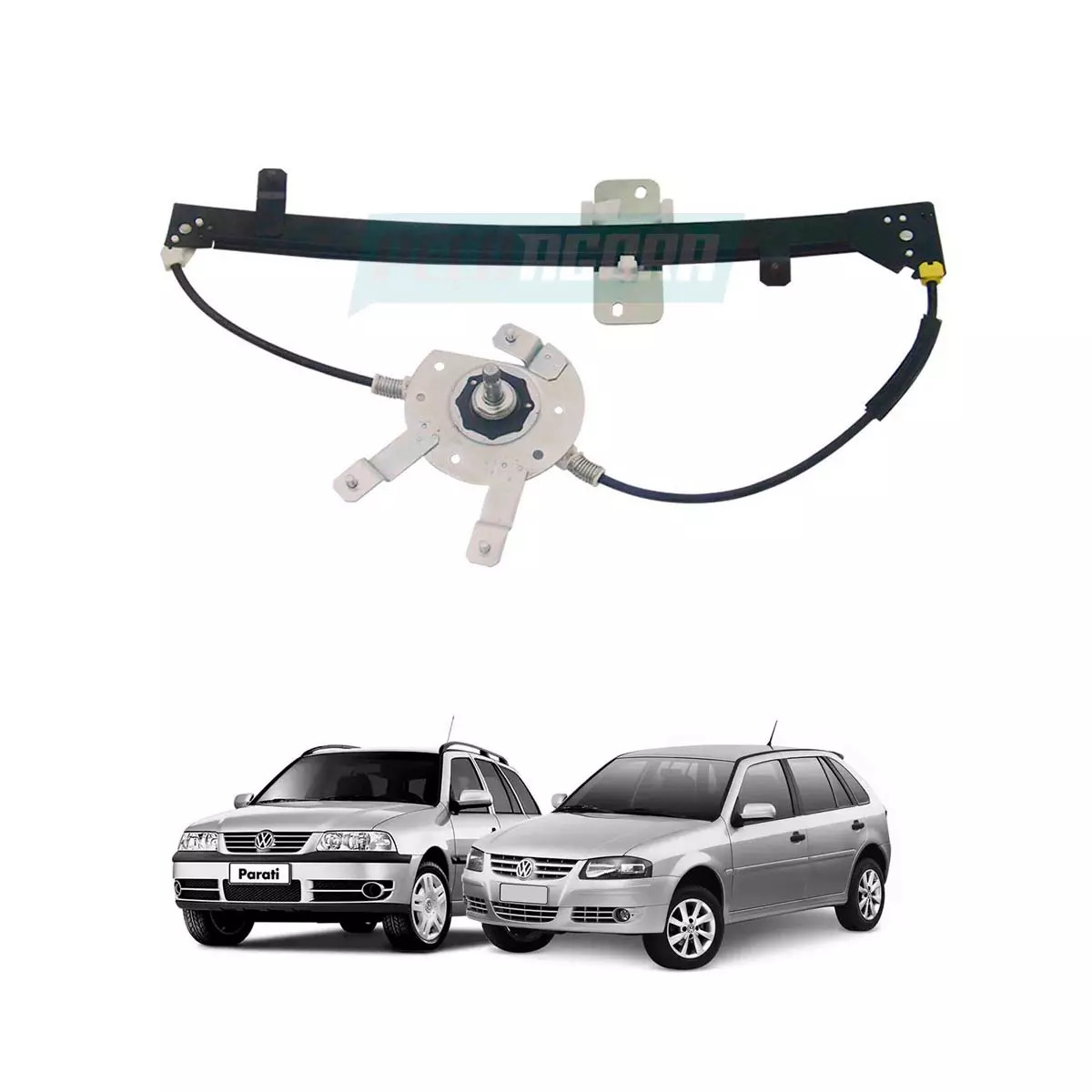 MAQUINA VIDRO MANUAL TRASEIRA DIR GOL 98 A 14 PARATI 97 A13  (373839502-R4177D)