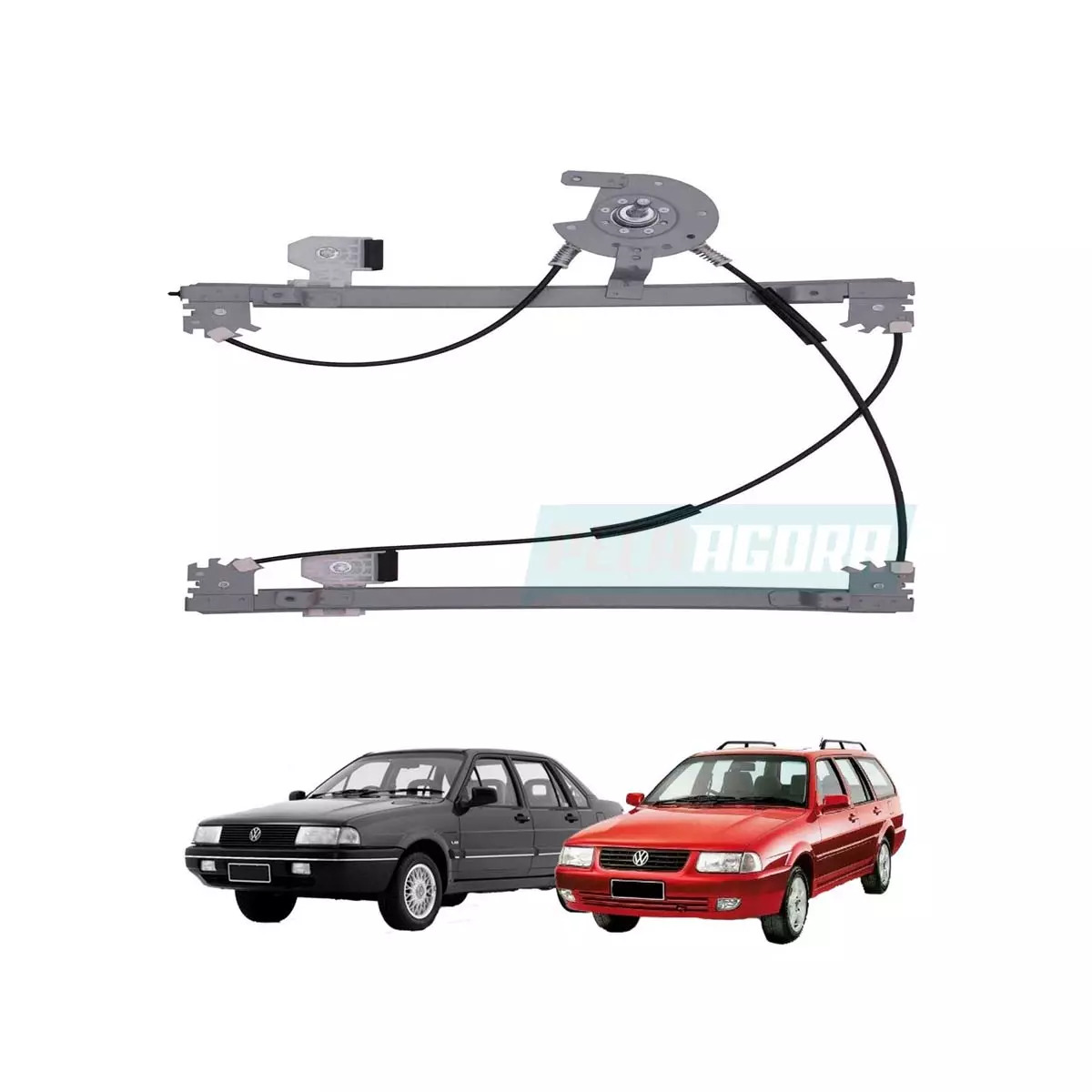 MAQUINA VIDRO MANUAL DIANTEIRA DIR SANTANA 99 A 02 QUANTUM 99 A 2002 (3278375022