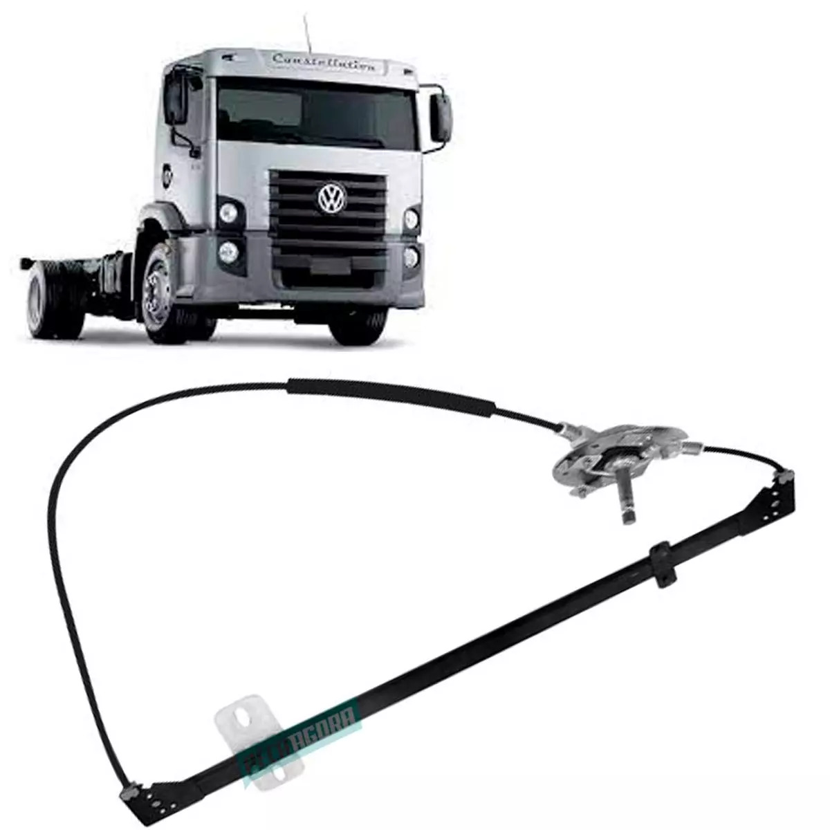 MAQUINA VIDRO MANUAL DIREITO VW CONSTELLATION 2006... (2R2837398-R4188D)