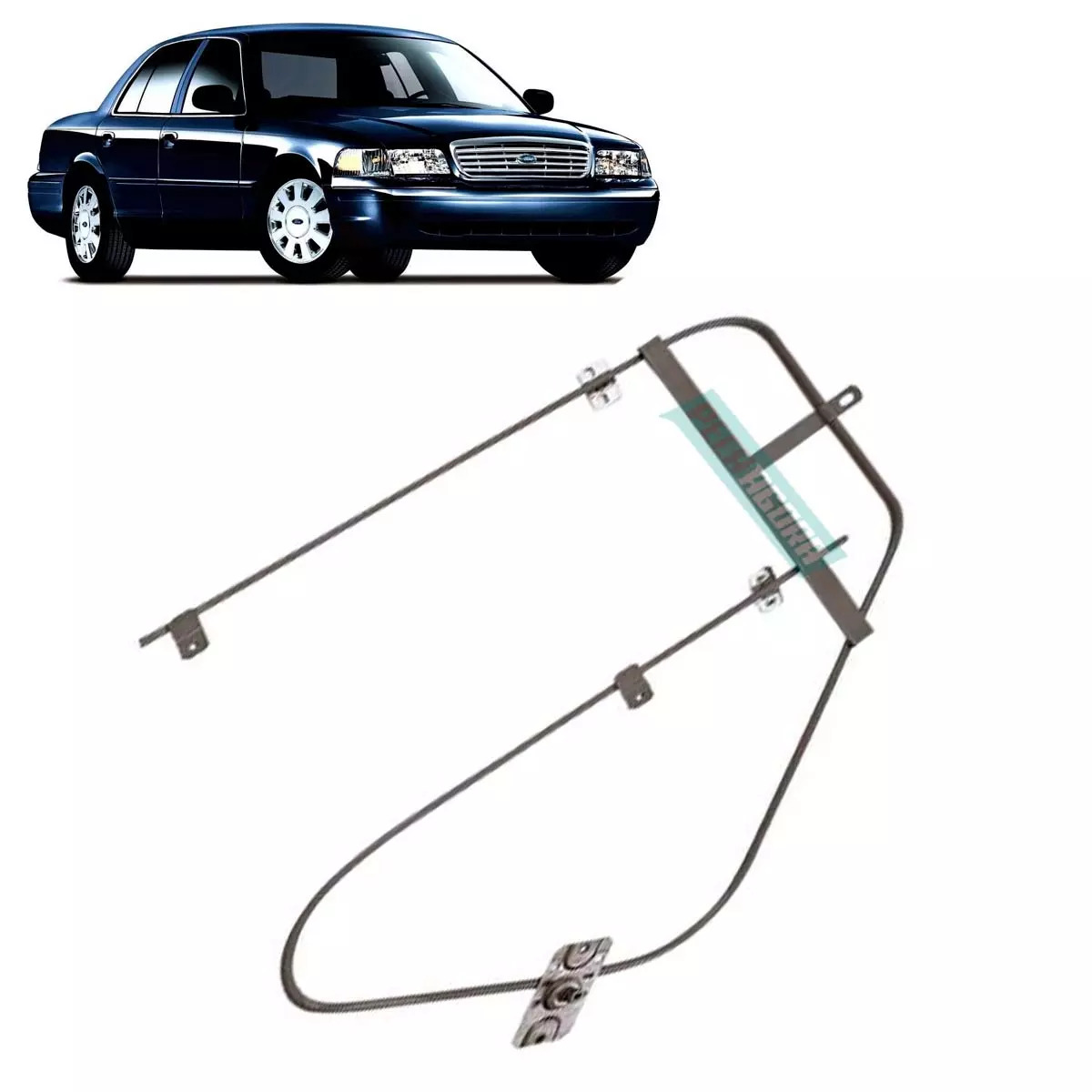 MAQUINA VIDRO DIREITA MANUAL SEDAN AMERICANO  (111837502F-R4197D)