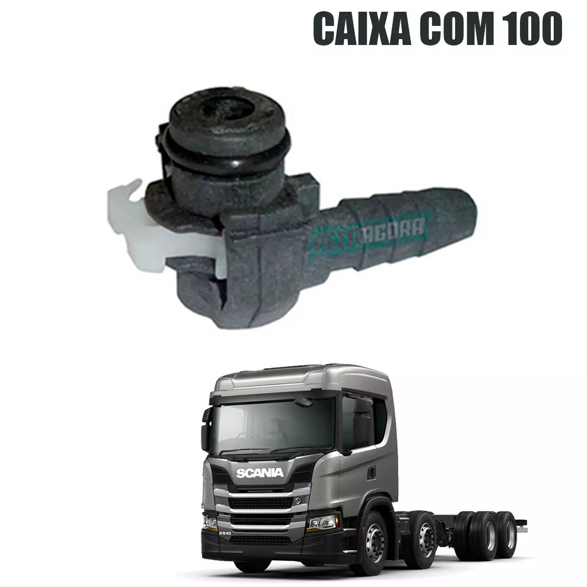 CAIXA COM 5 CONEXAO BICO ARLA DOSADORA 90 GRAUS PARA SCANIA DIVERSOS  (CX.215910
