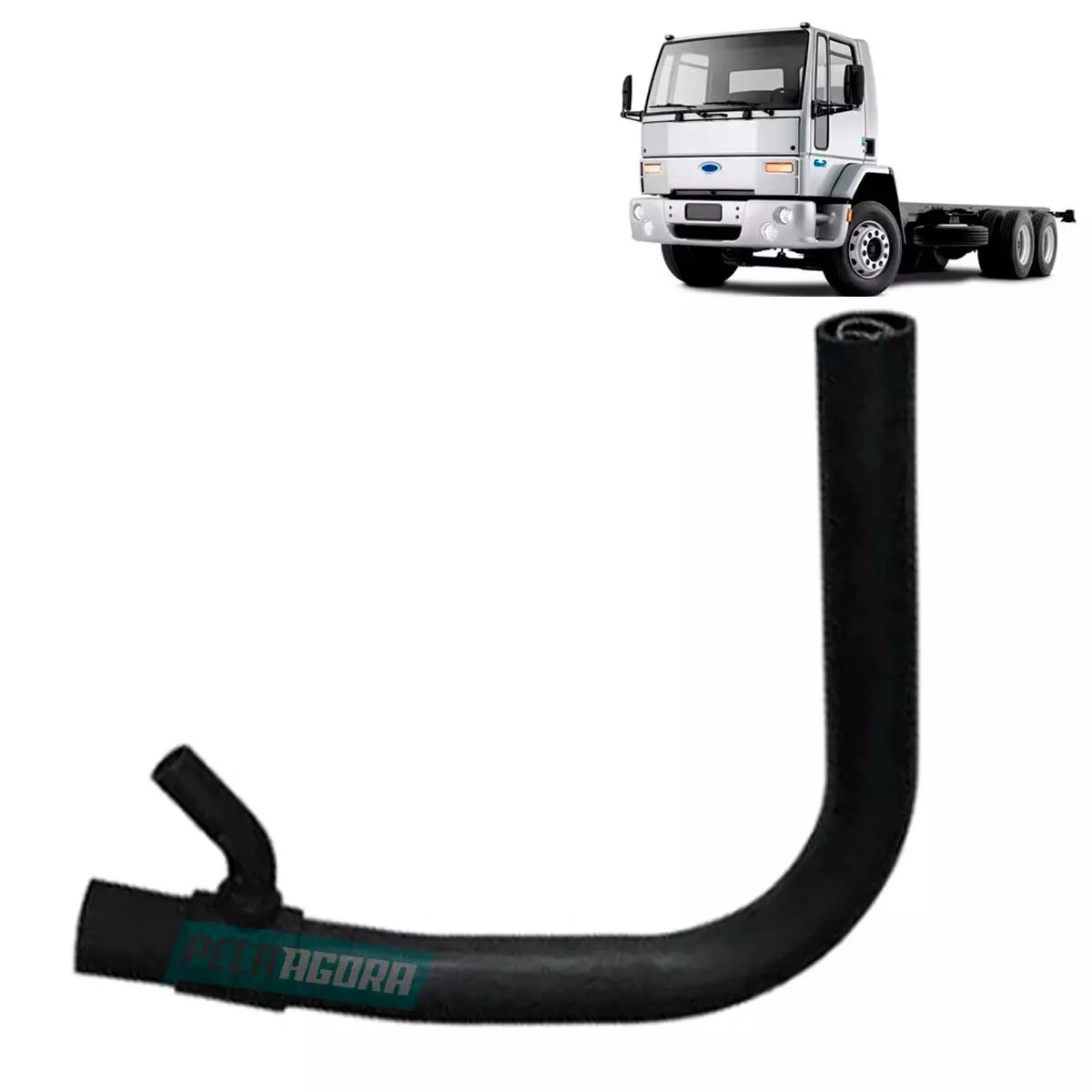 MANGUEIRA INFERIOR RADIADOR FORD CARGO COM AQUECEDOR 1317E 1517E 1717E 2005 2011