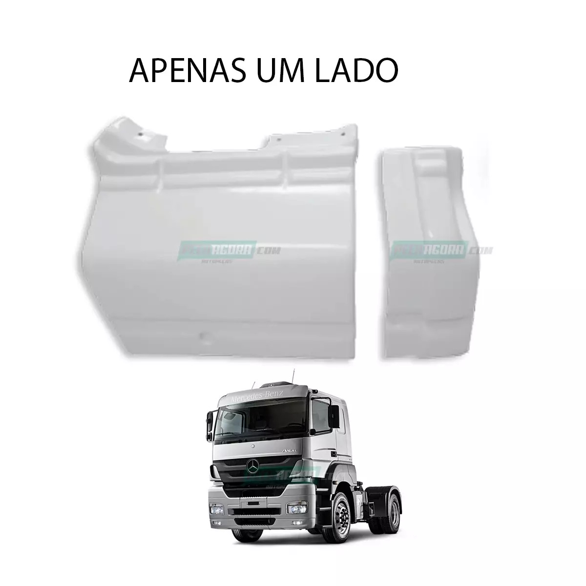 TAPA ESTRIBO PEGA CHINELO MB AXOR 2035 2040 DIREITO PLASTICO REFORCADO (R006776)