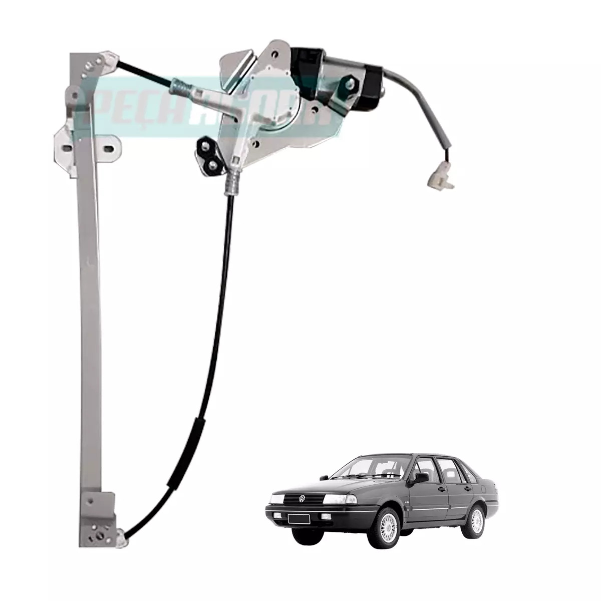 MAQUINA VIDRO ELETRICA TRSEIRA ESQ COM MOTOR SANTANA 99 A 06 SANTANA QUANTUM 99 
