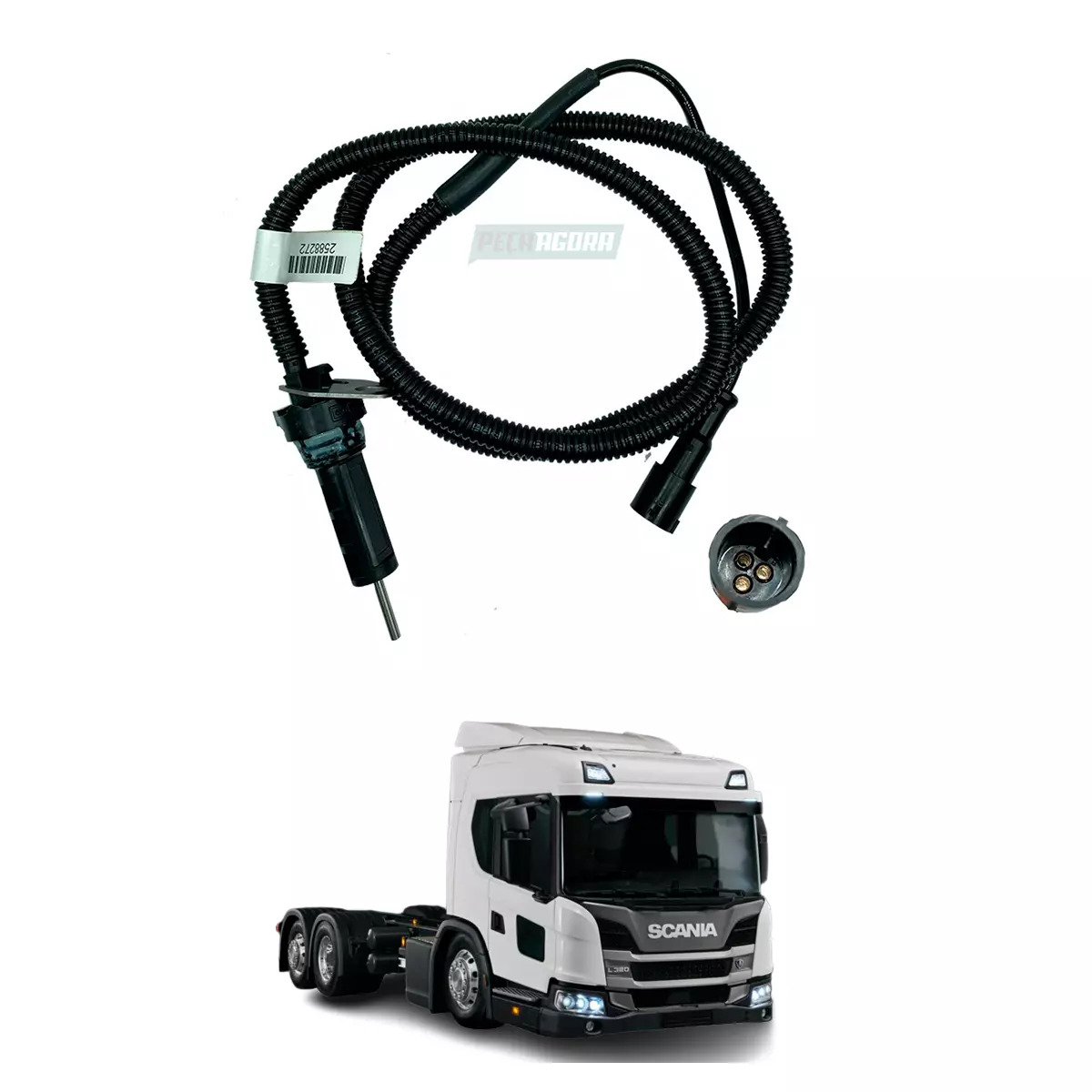 SENSOR DESGASTE PASTILHA  PARA SCANIA SERIES L P G R S 2016 EM DIANTE SERIES P G