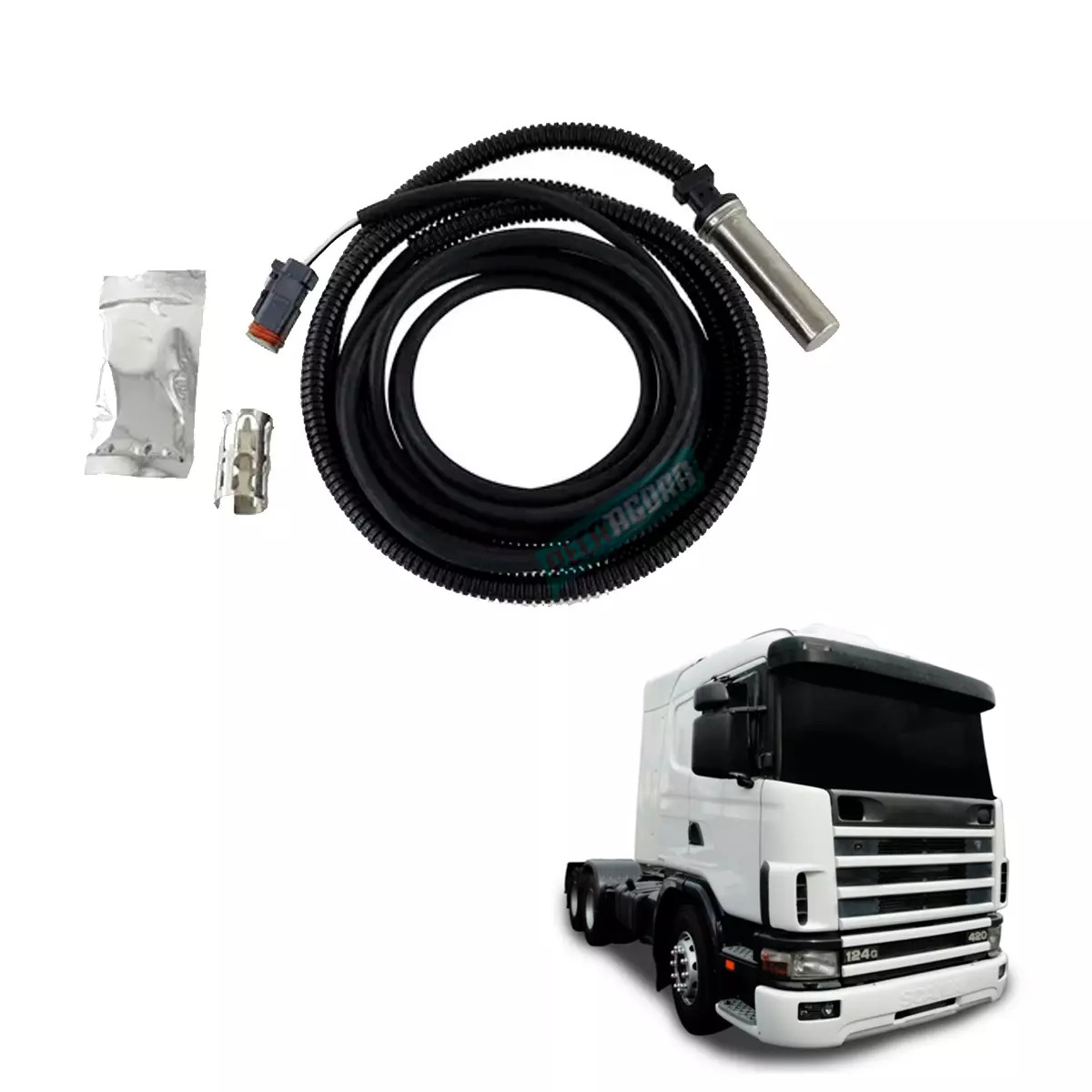 SENSOR ABS TRASEIRO PARA SCANIA SERIE 4  94 A 08 CAMINHAO P G R T  (1892059-0059