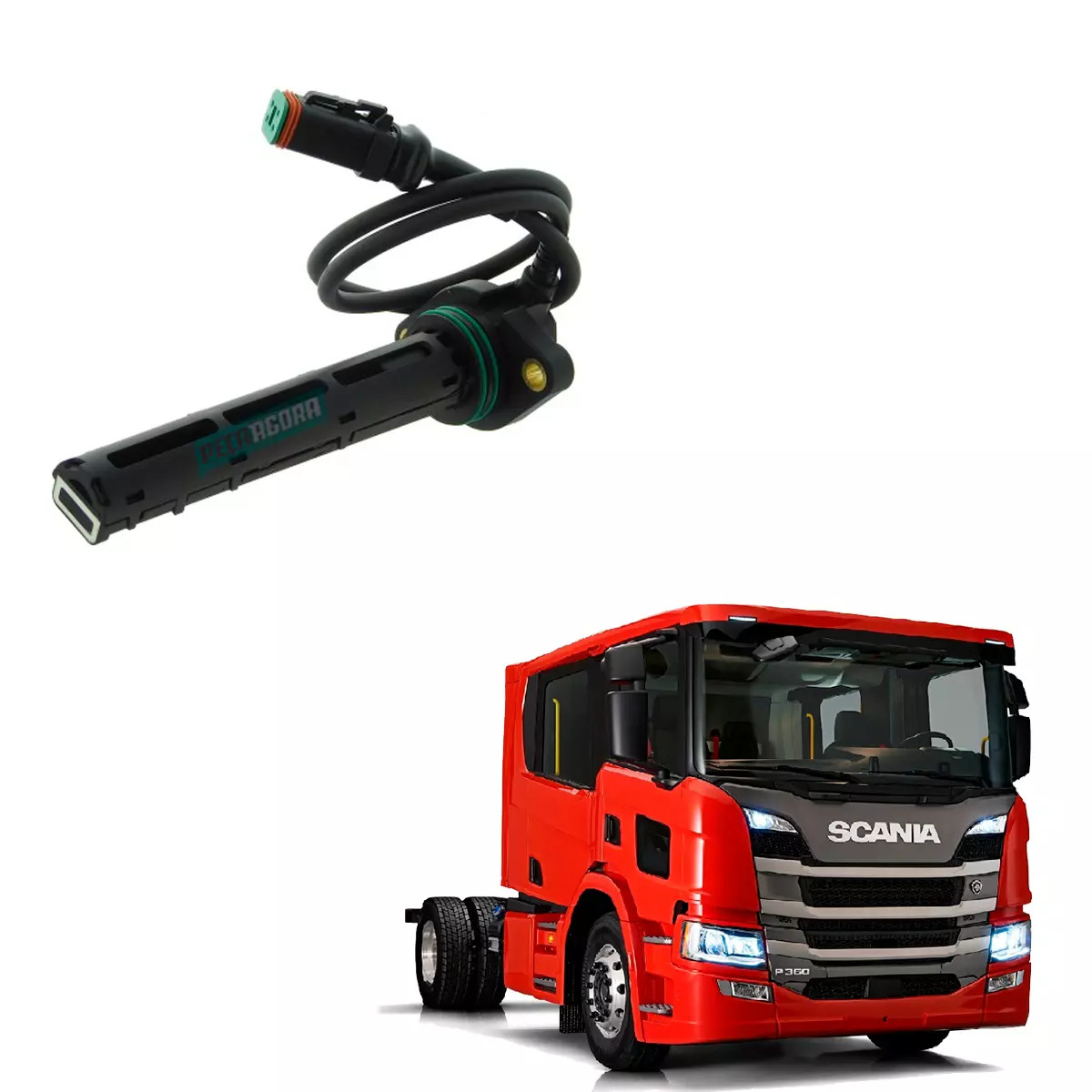 SENSOR NIVEL DO OLEO PARA SCANIA SERIES L P G R S T DC13 DC16  (2277271-00585286