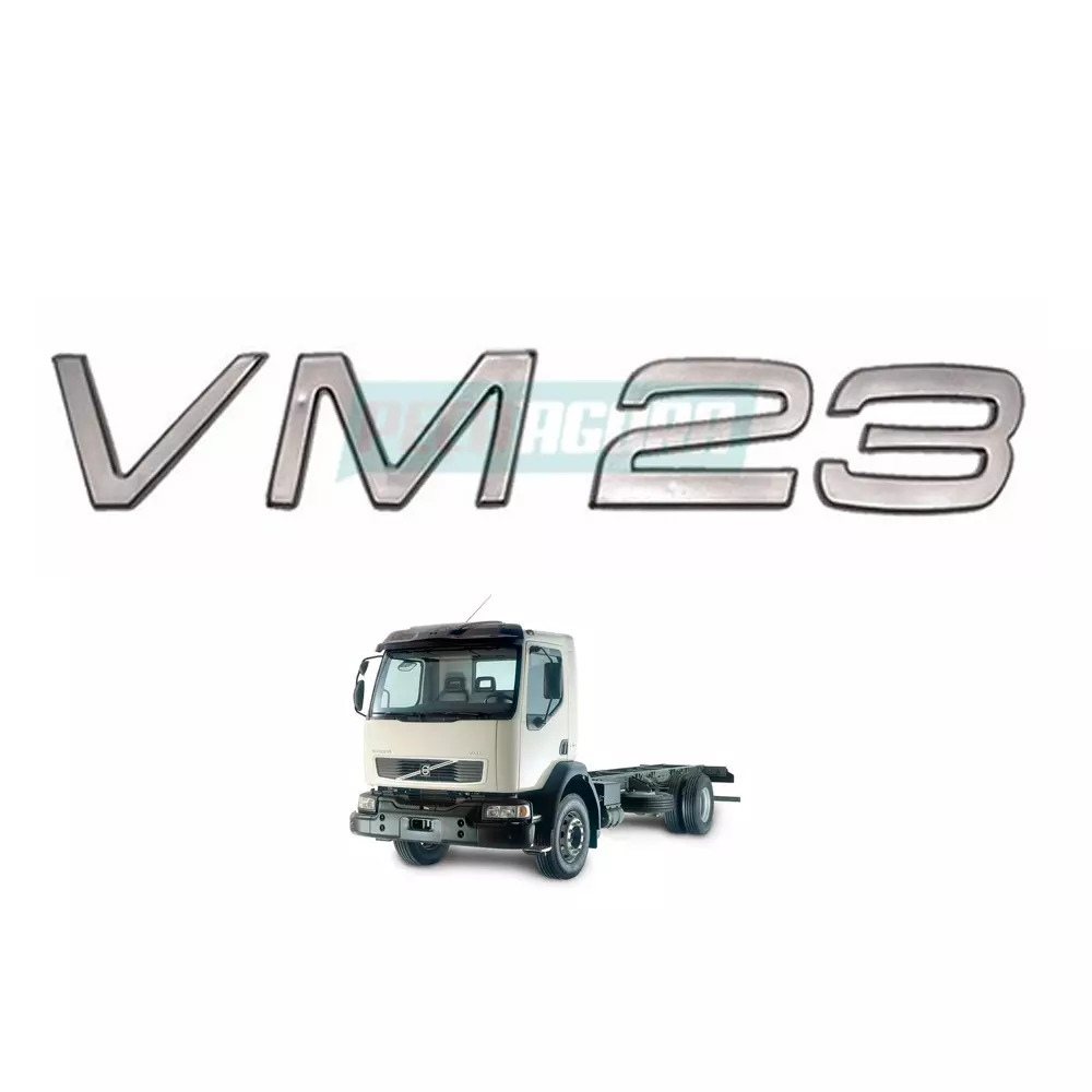 EMBLEMA VM 23 PLASTICO FRONTAL VOLVO VM 23 (FC474721-V6081)