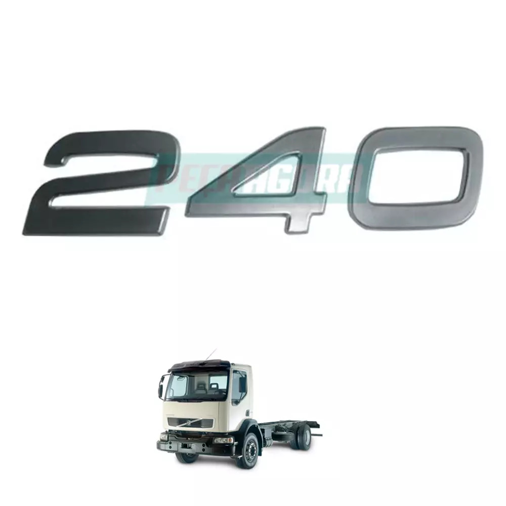 EMBLEMA LATERAL 240 PLASTICO VOLVO 240 VM 23 2004 ATE 2009 (FC474757-6085)