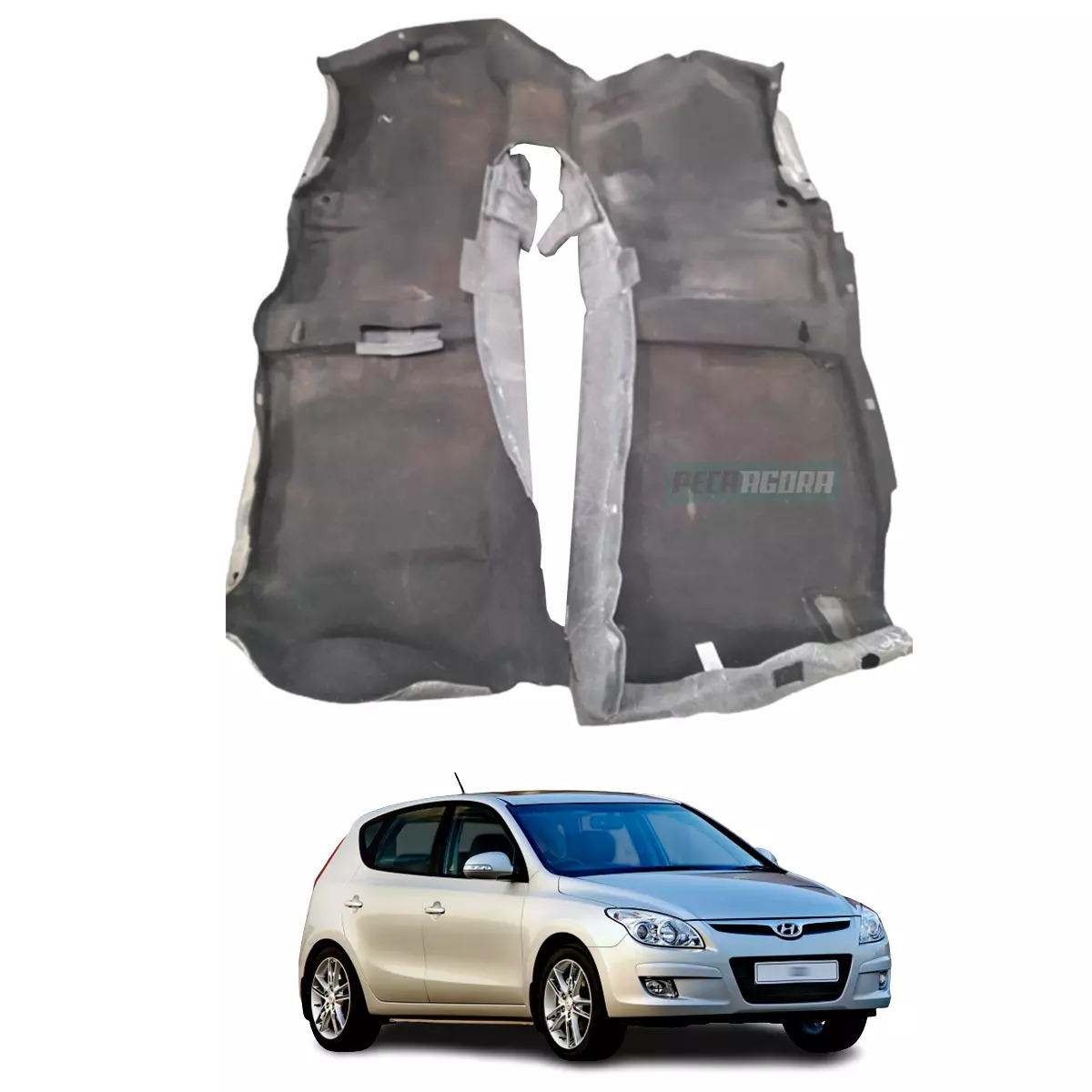 CARPE TAPETE DO ASSOALHO ORIGINAL HYUNDAI L30 2009 ATE 2012 **** PRODUTO USADO**