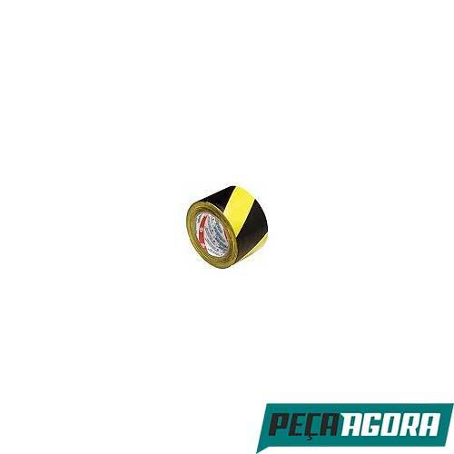 FITA DE DEMARCACAO ADERE AMARELA E PRETA COM 200MT (18628CC)