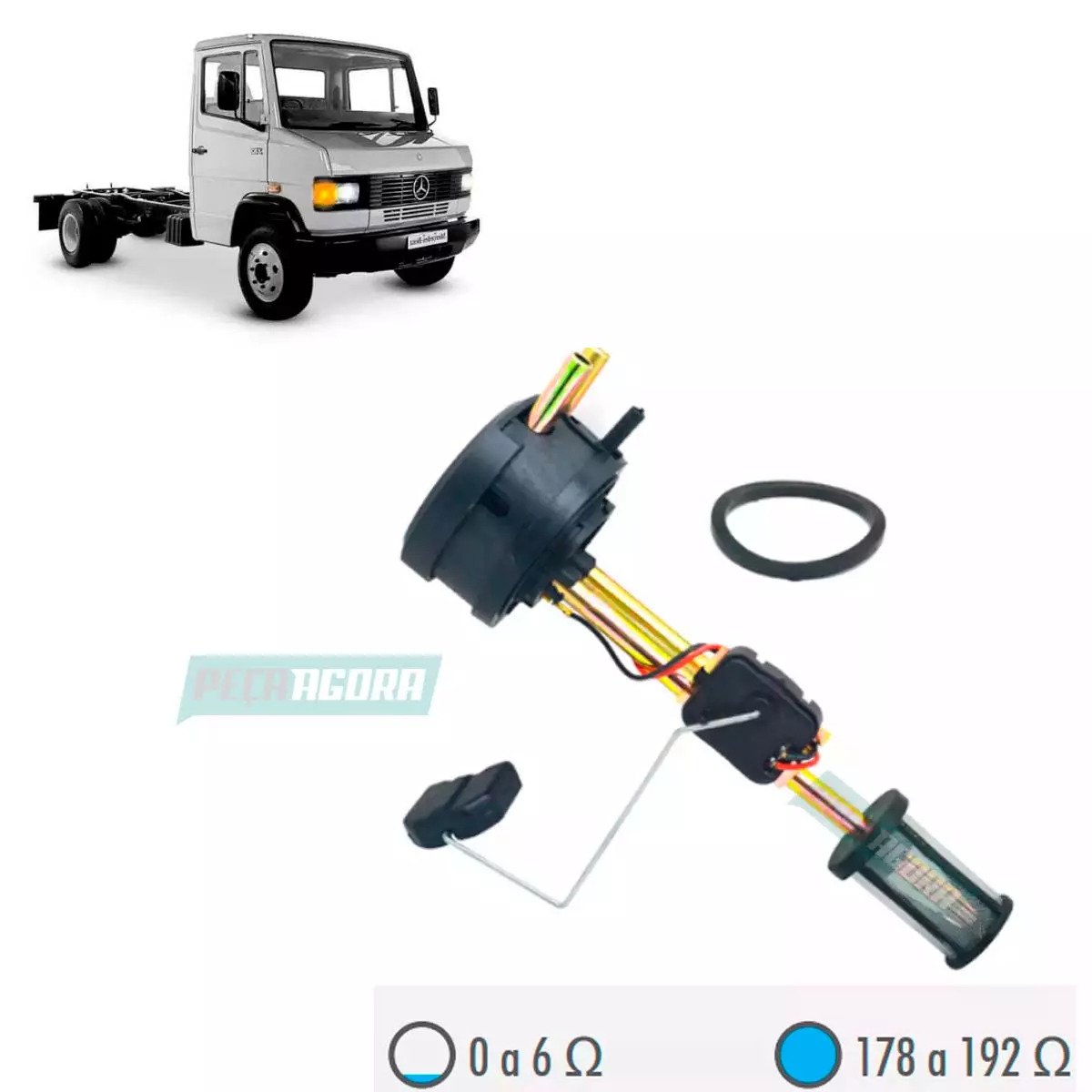 BOIA TANQUE 100L 140L MB LN709 LN710 809 812 912 914 CAMINHAO ONIBUS 99 DIANTE (