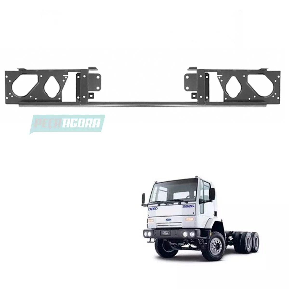 SUPORTE PARACHOQUE FORD CARGO DIANTEIRO TRACADO 5031 2631 2831 2622 2626 2422 26