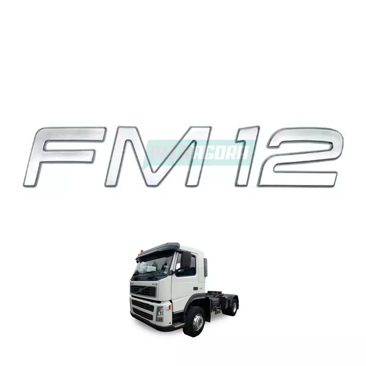 EMBLEMA FM12 PLASTICO VOLVO FM 12 2004 ATE 2009 (FC474710)