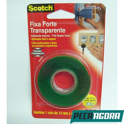 FITA DUPLA FACE TRANSP.FIXA FORTE 3M 12MM X 2MT (10856CC)
