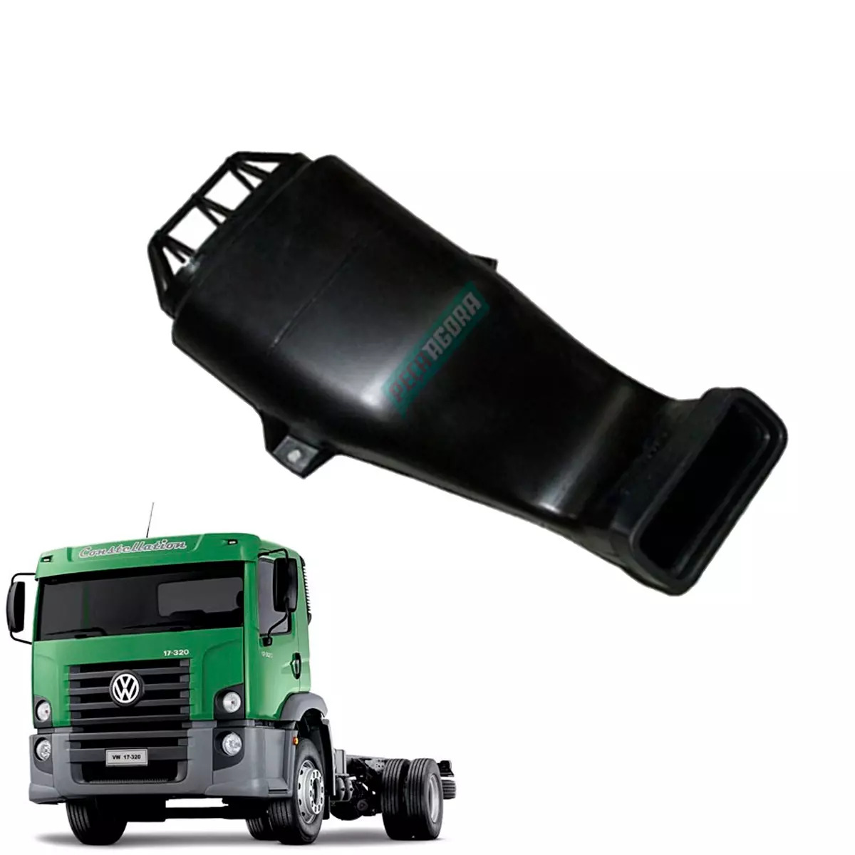 TUBO INTERMEDIARIO FILTRO AR MOTOR VW CONSTELLATION - CABINE LEITO 17320 24320E 