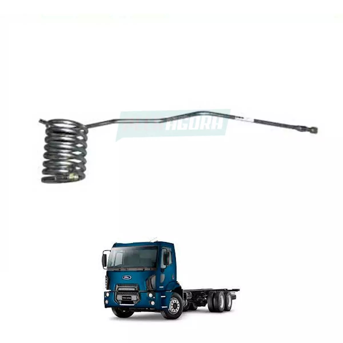 TUBO ASPIRAL COMPRESSOR AR FORD CARGO 1722E 2422E 2428E 2622E 2628E 2632E 2932E 