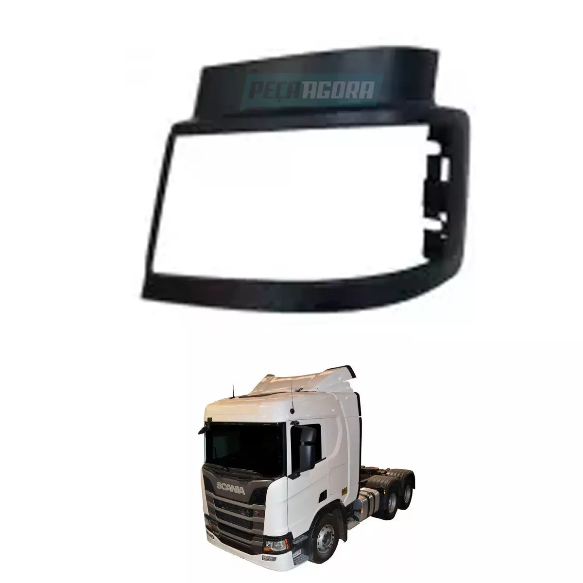 MOLDURA FAROL ESQ PARA SCANIA NTG P G R S 2019 EM DIANTE P G R S SERIE 6 S6 (242