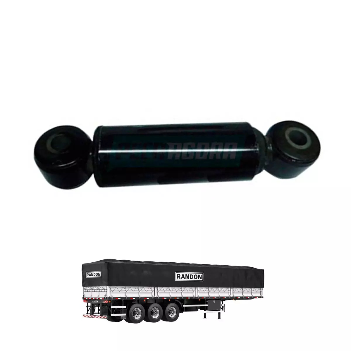 AMORTECEDOR TRAS.RANDON: RODOVIARIOS/CARRETAS SUSPENSAO PNEUMATICA - 510 / 360 -