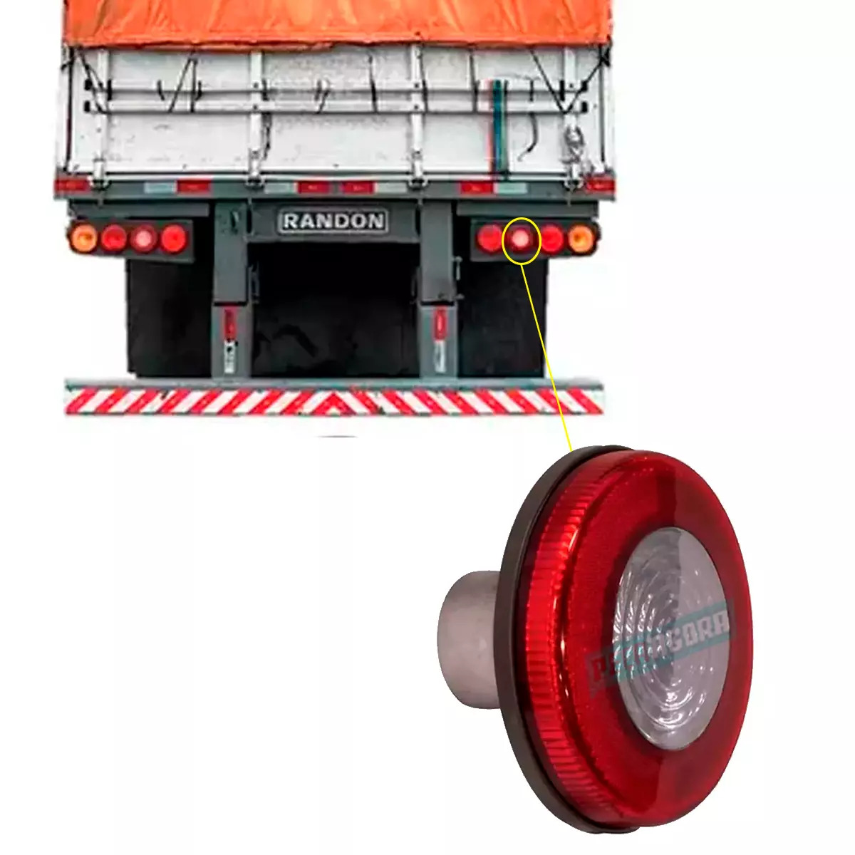 LANTERNA TRASEIRA RANDON 2004 SEM SOQUETE RE BICOLOR (GL1127RE)