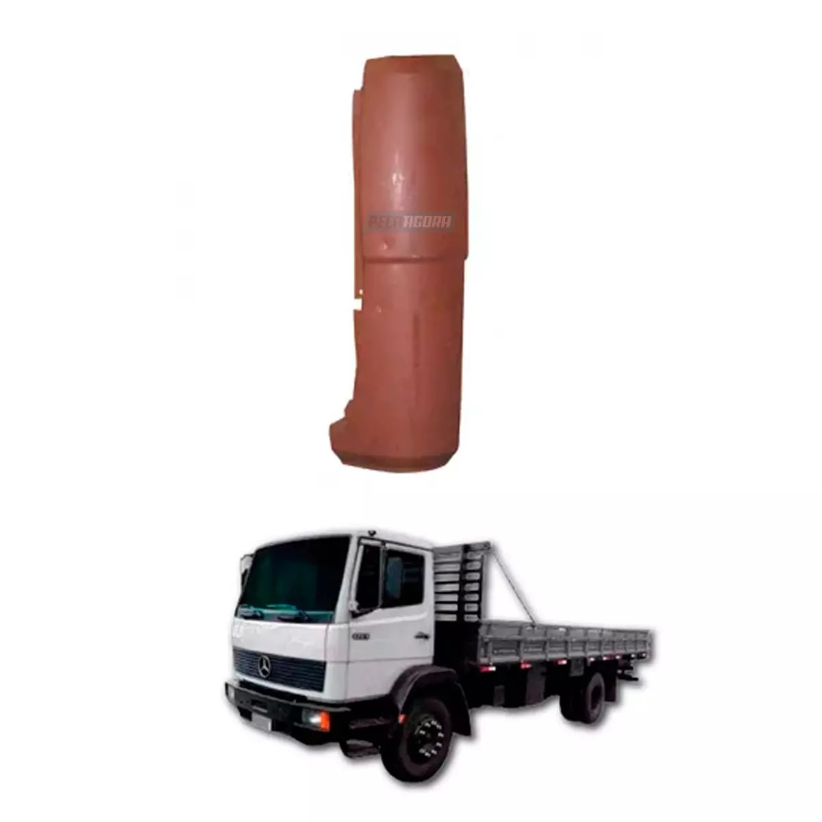 CHAPA INFERIOR COLUNA ESQ MERCEDES BENZ FPN 1218 (6826207404)