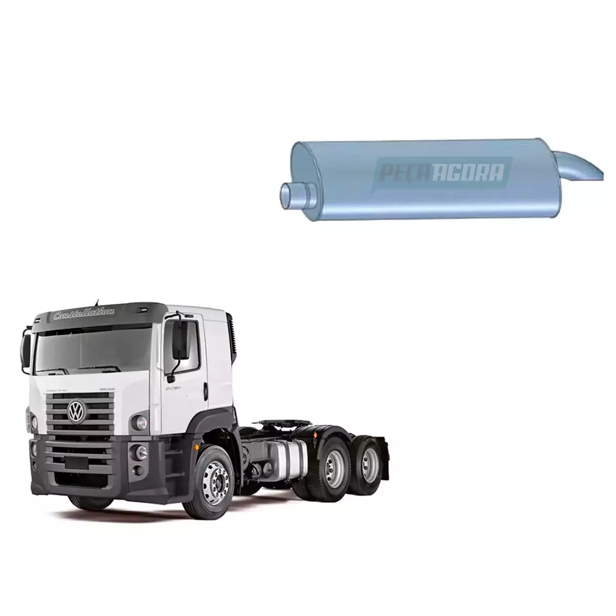 SILENCIOSO VW CONSTELLATION 17250E / 23250E / 24250E / 17180 / 17220 / 24220 (2T