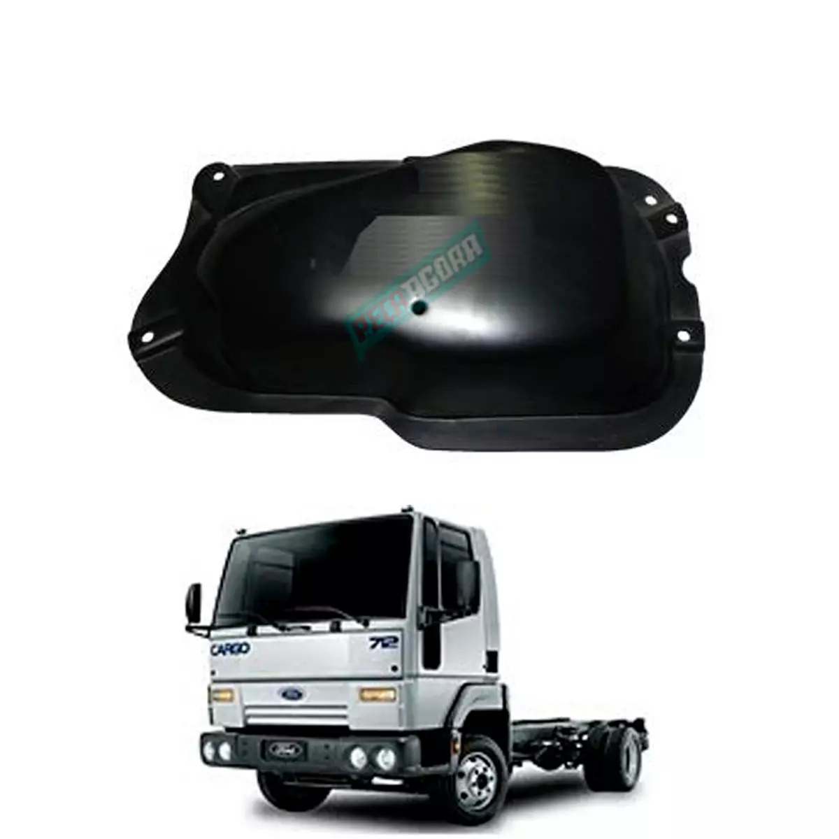 PROTETOR FAROL ESQ FORD CARGO 712 815 915 2425 2622 2626 2631 5031 TRACADO 2000 