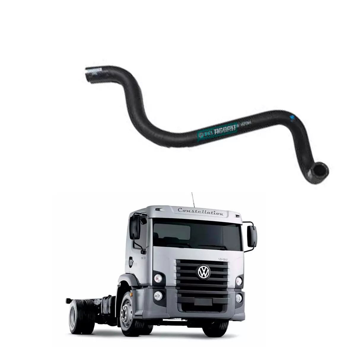 MANGUEIRA ARREFECIMENTO AR QUENTE CABINE VW 13180E 15180E 17250E 24250E 19320E 2